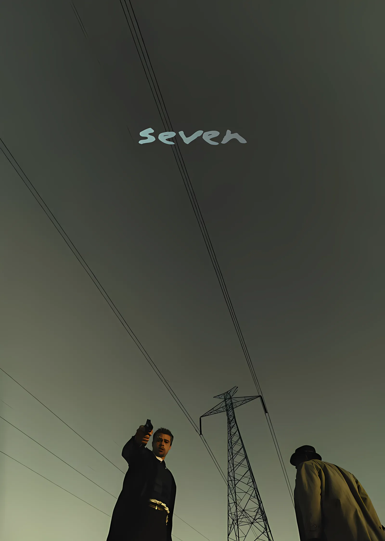 Se7en: Elektrik Direği metal tablo