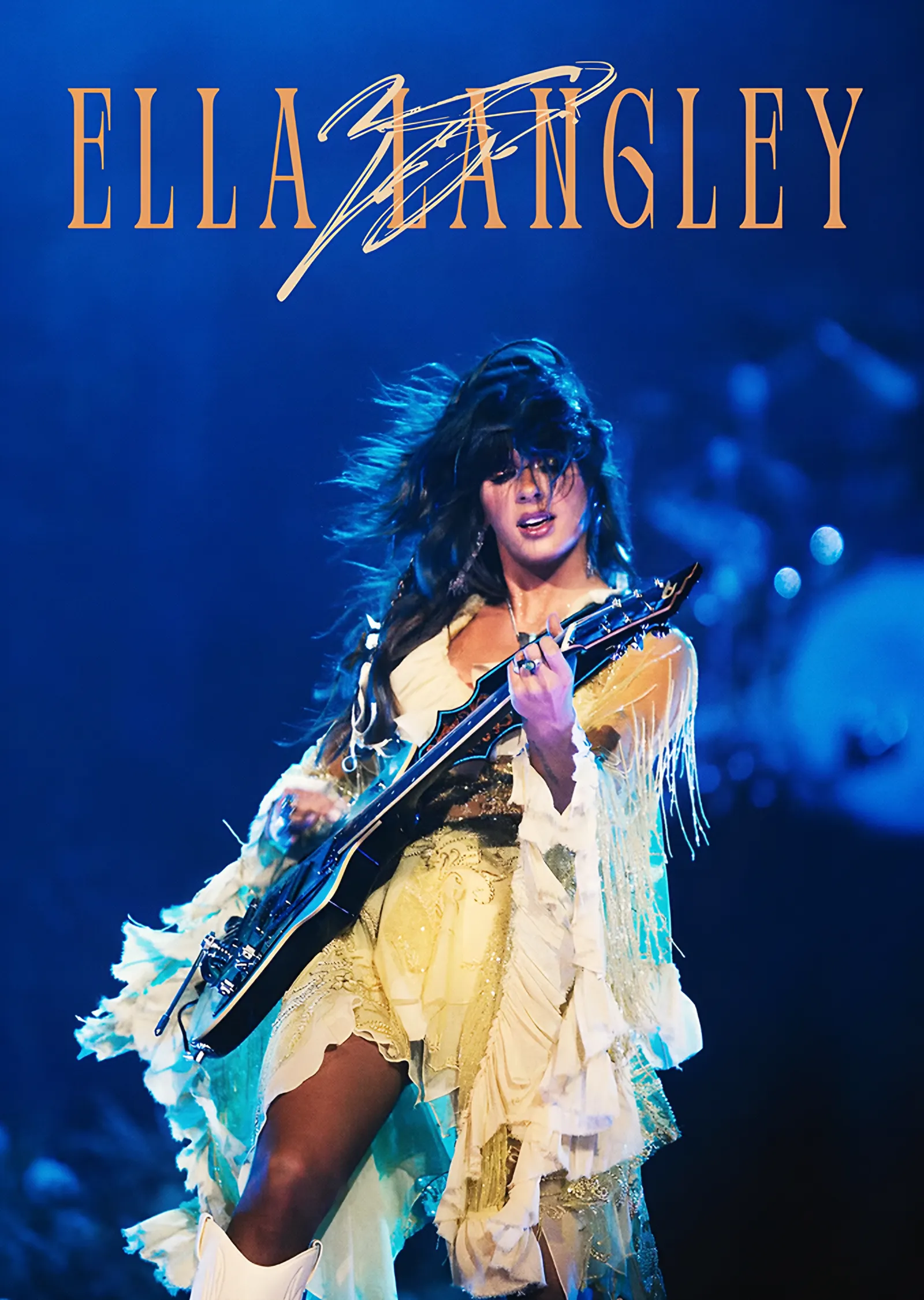 Ella Langley: Mavi Sahnede Canlı Performans metal tablo