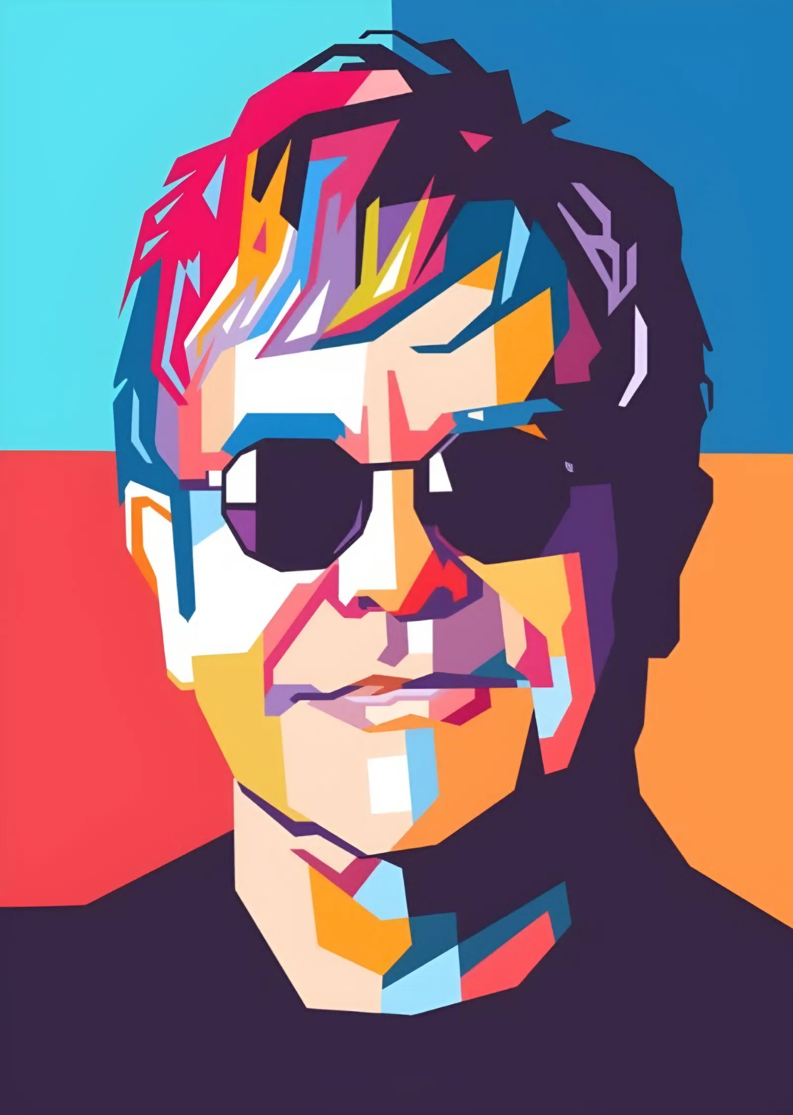 Elton John - Pop Art Portre metal tablo