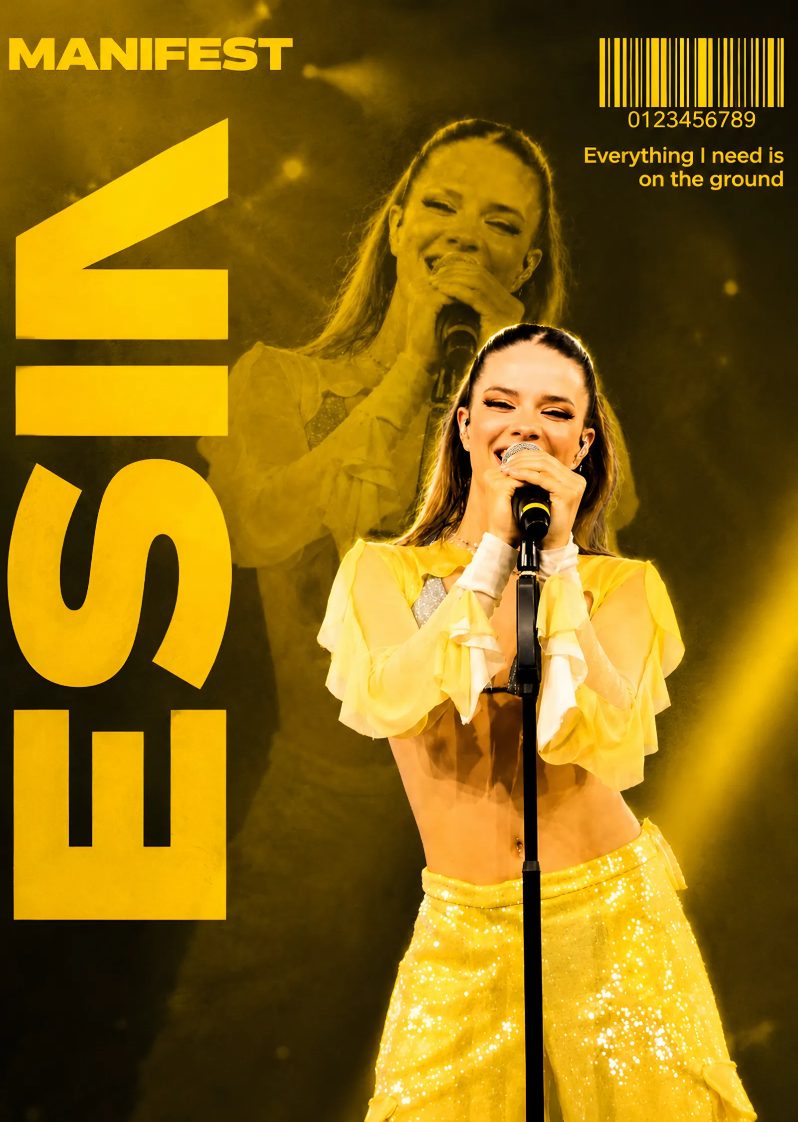 Esin Bahat: Sarı Manifest Posteri metal tablo