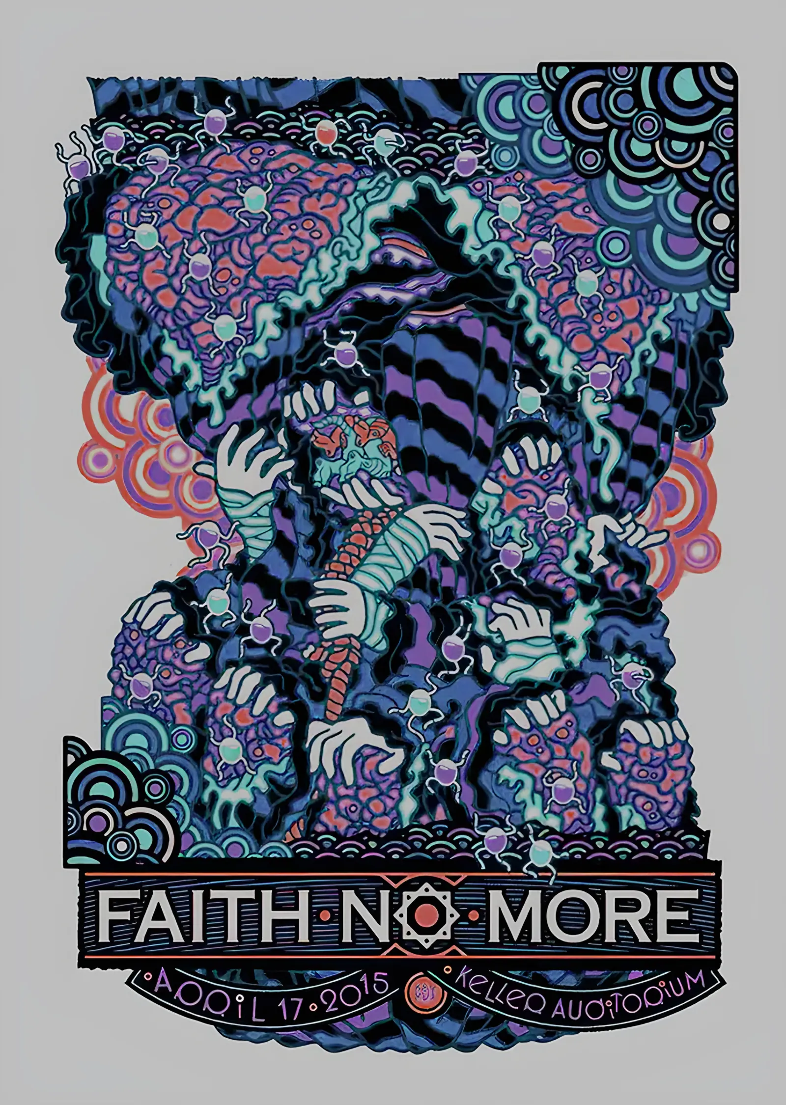 Faith No More - Chicago Konser Afişi metal tablo
