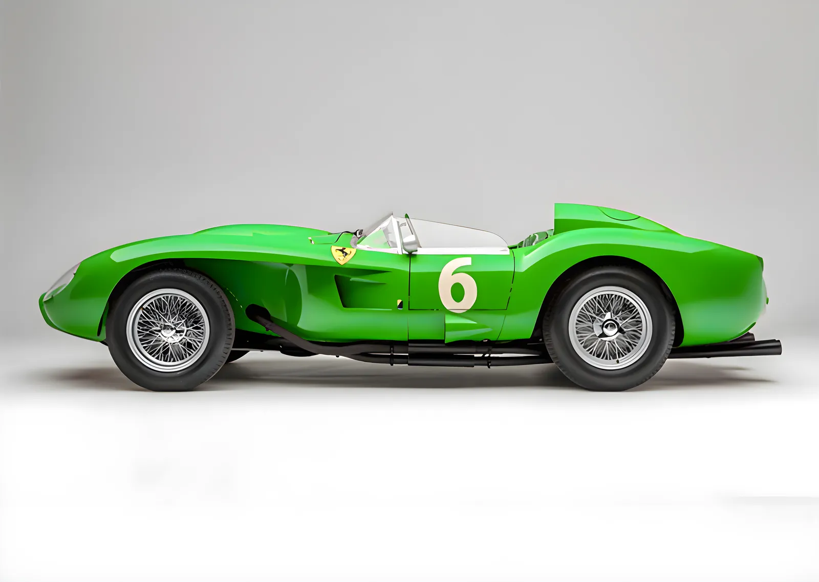 Ferrari 250 Testa Rossa - Fıstık Yeşili metal tablo