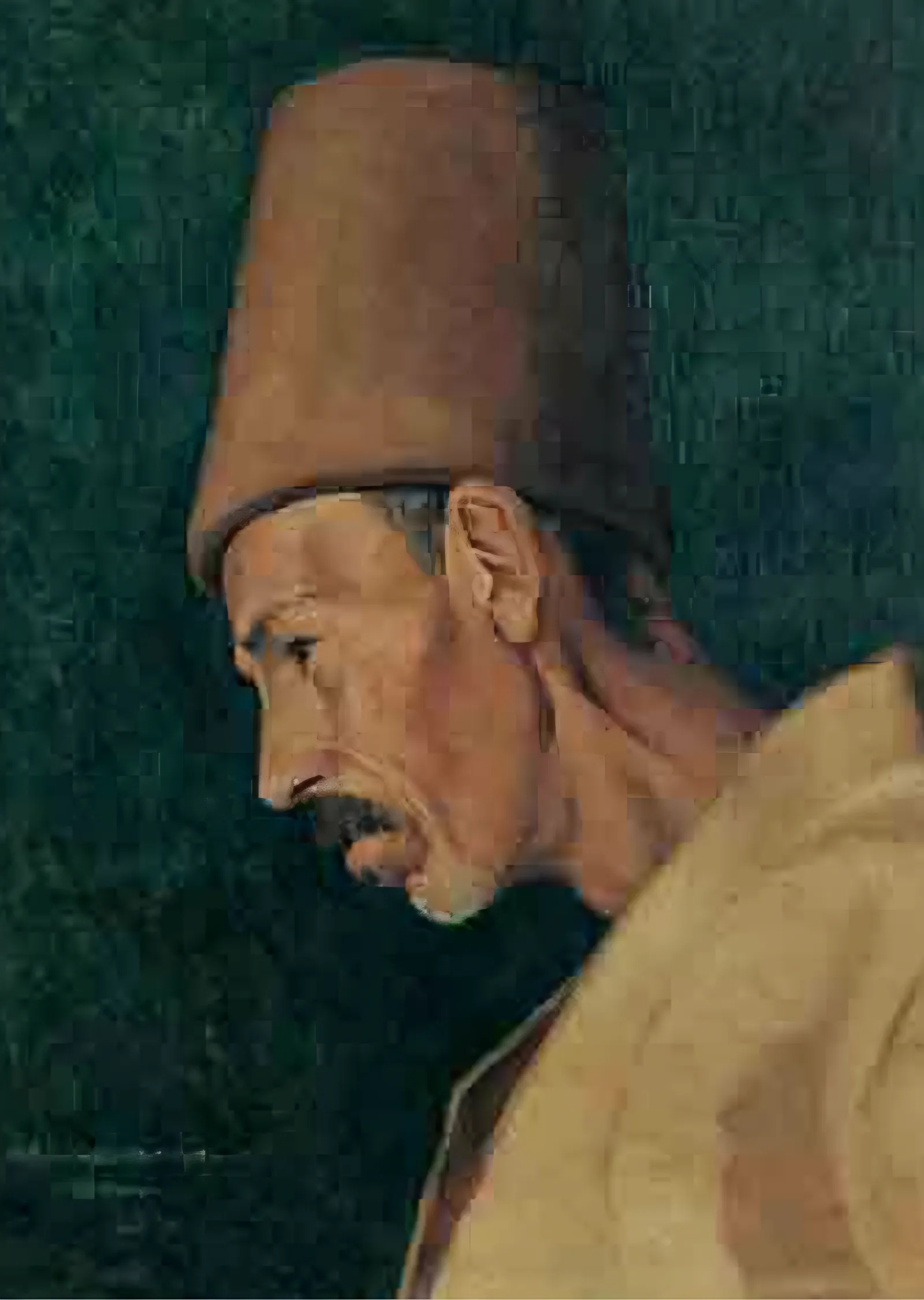 Fesli Adam Portresi - Kökenoğlu Rıza Efendi metal tablo