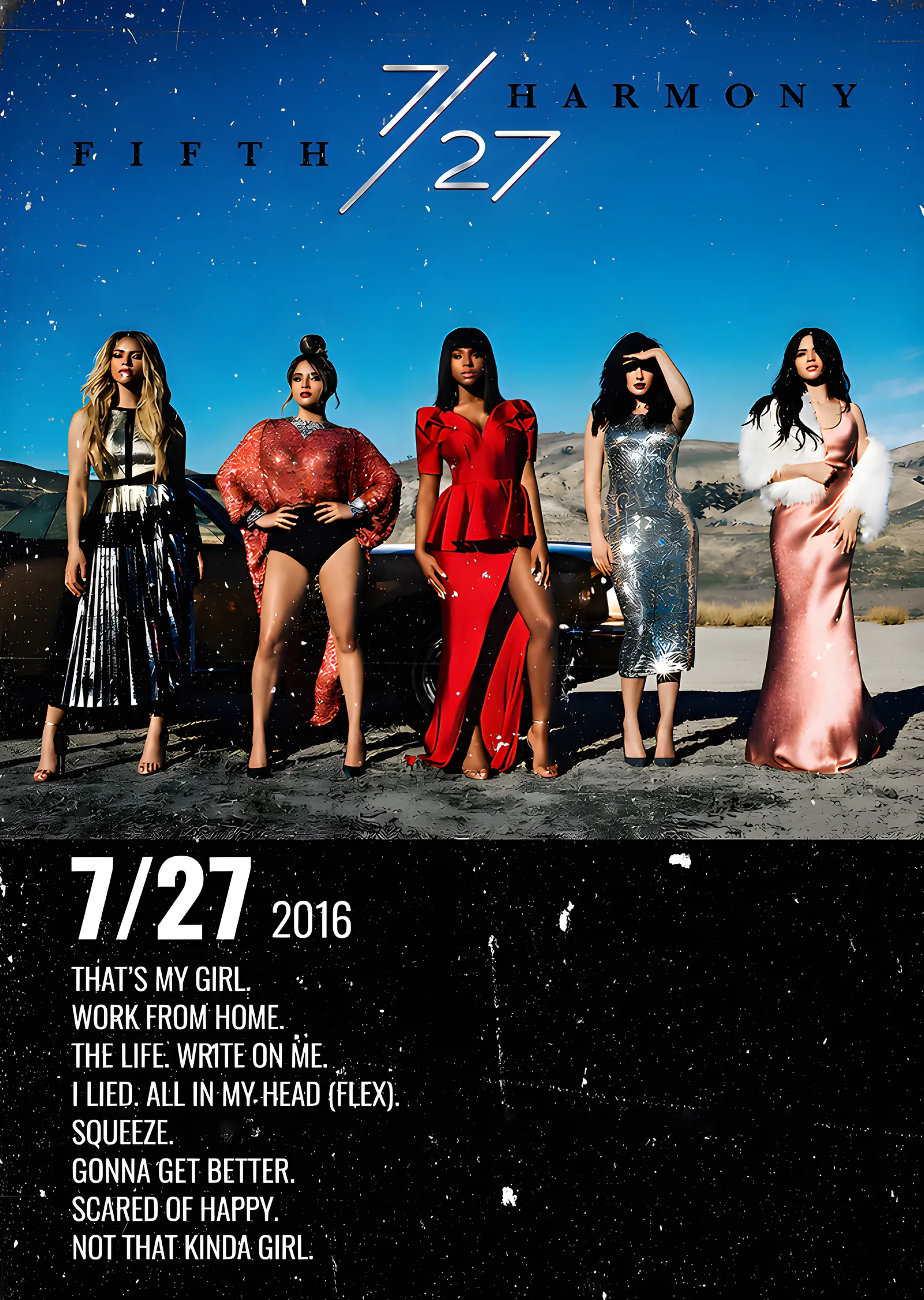 Fifth Harmony: 7/27 Çöl Çekimi metal tablo