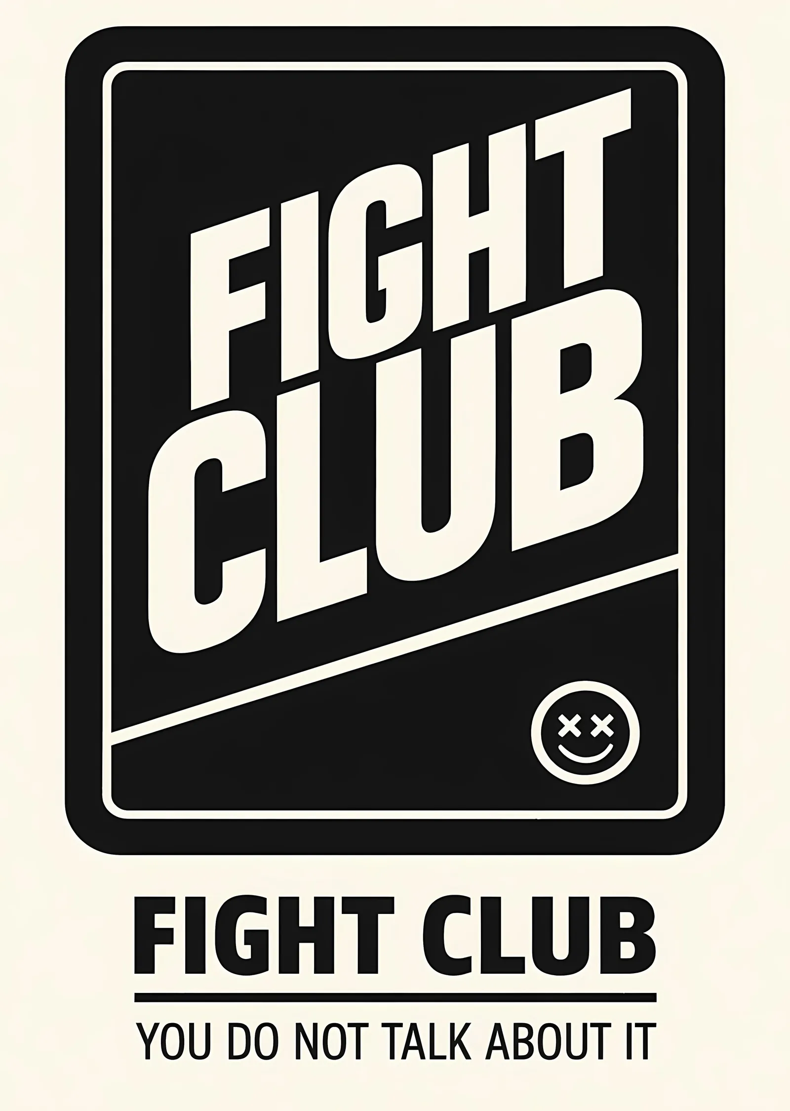 Fight Club - Dövüş Kulübü (Gizemli Mücadele) metal tablo