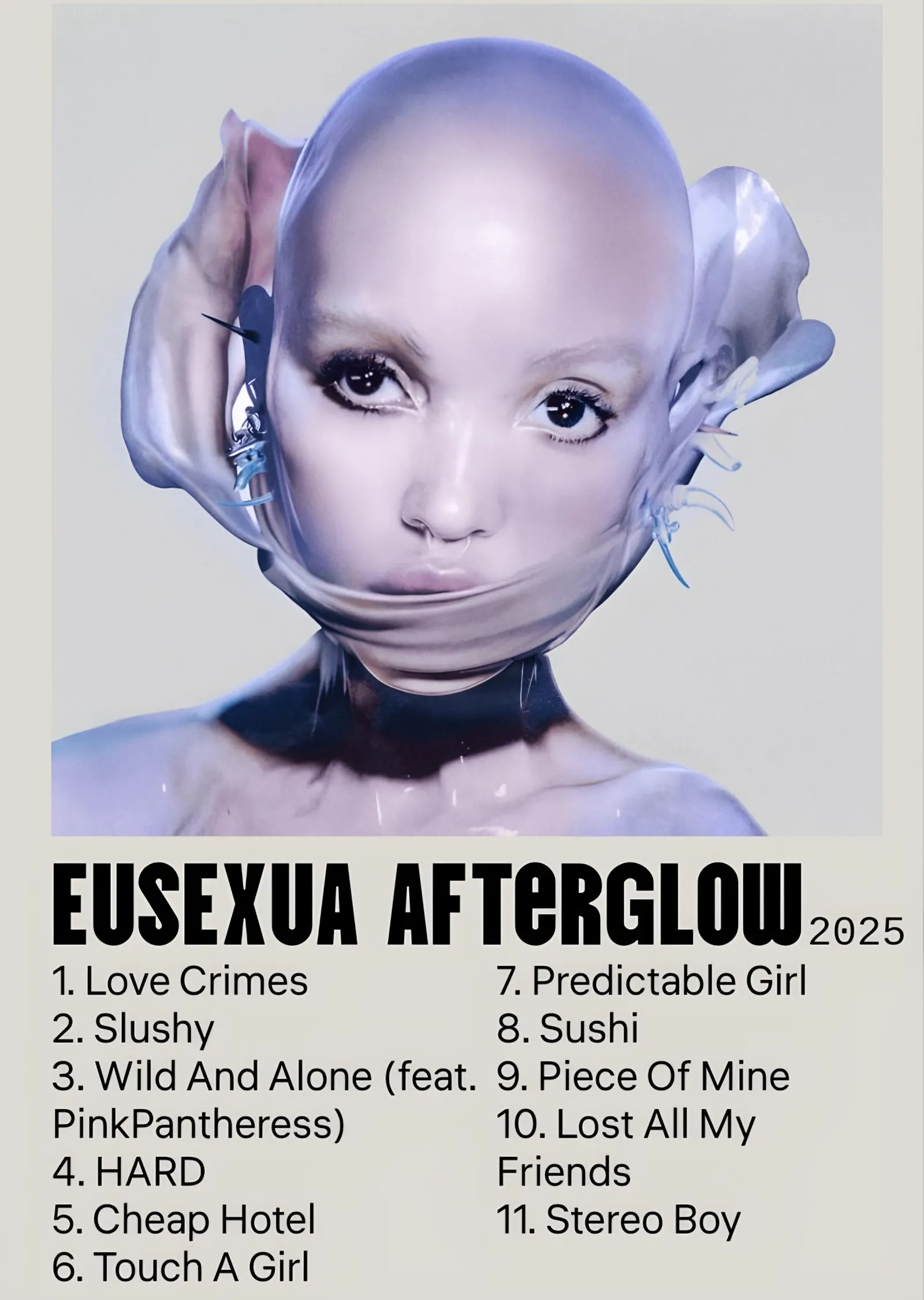 FKA twigs - Eusexua Afterglow metal tablo