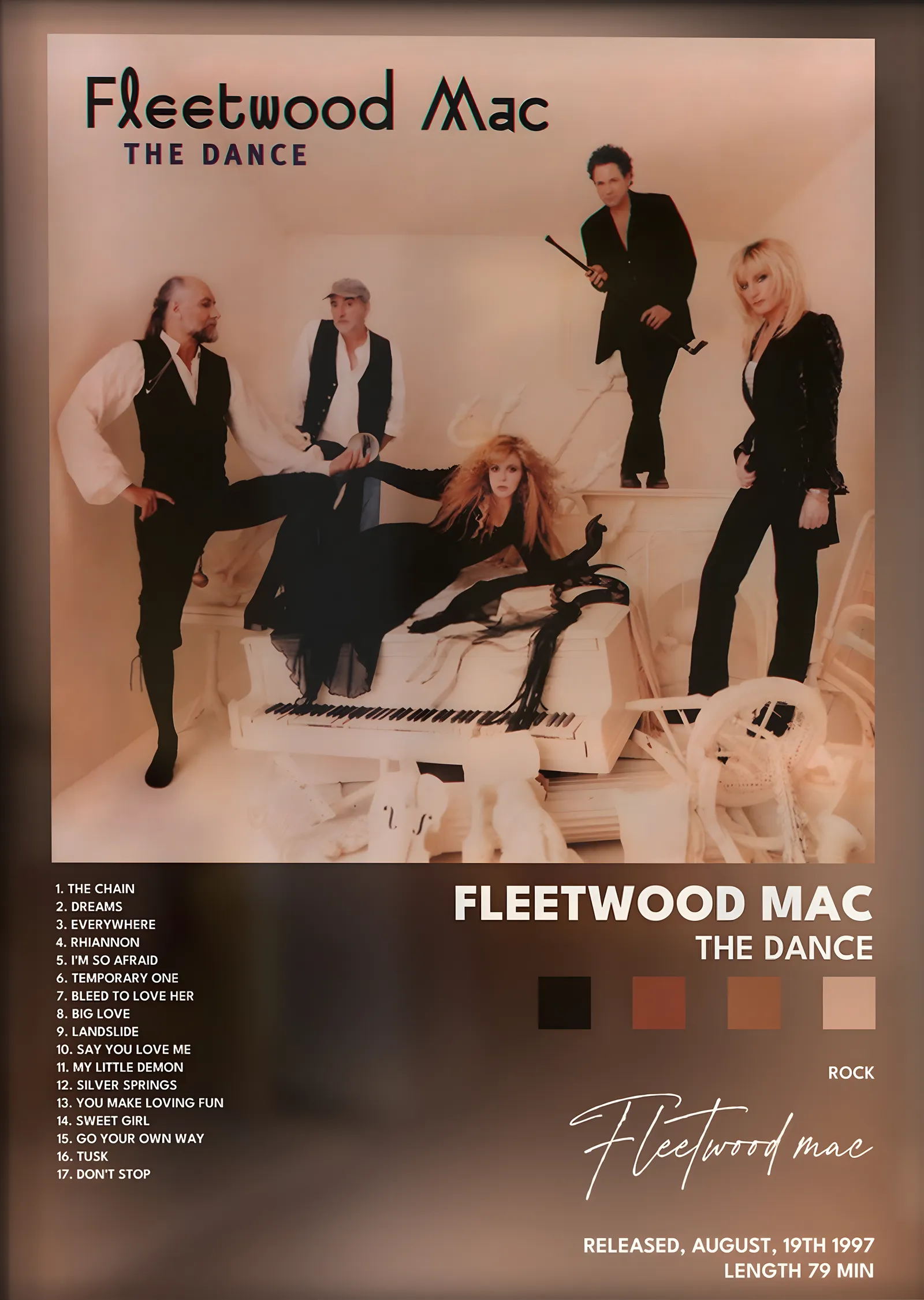 Fleetwood Mac: The Dance metal tablo