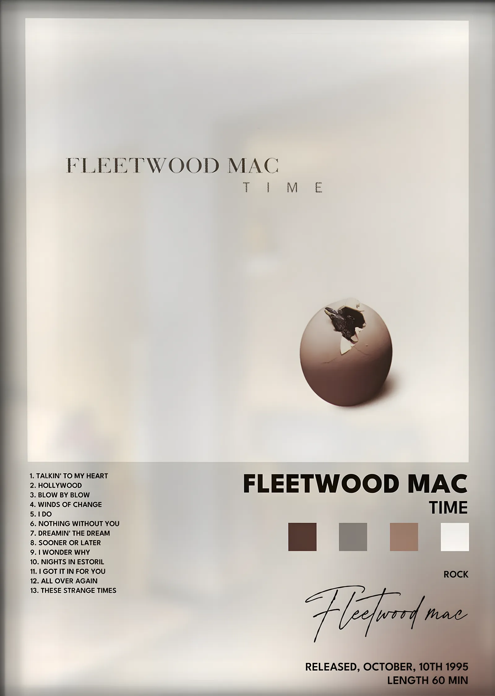 Fleetwood Mac: Time metal tablo