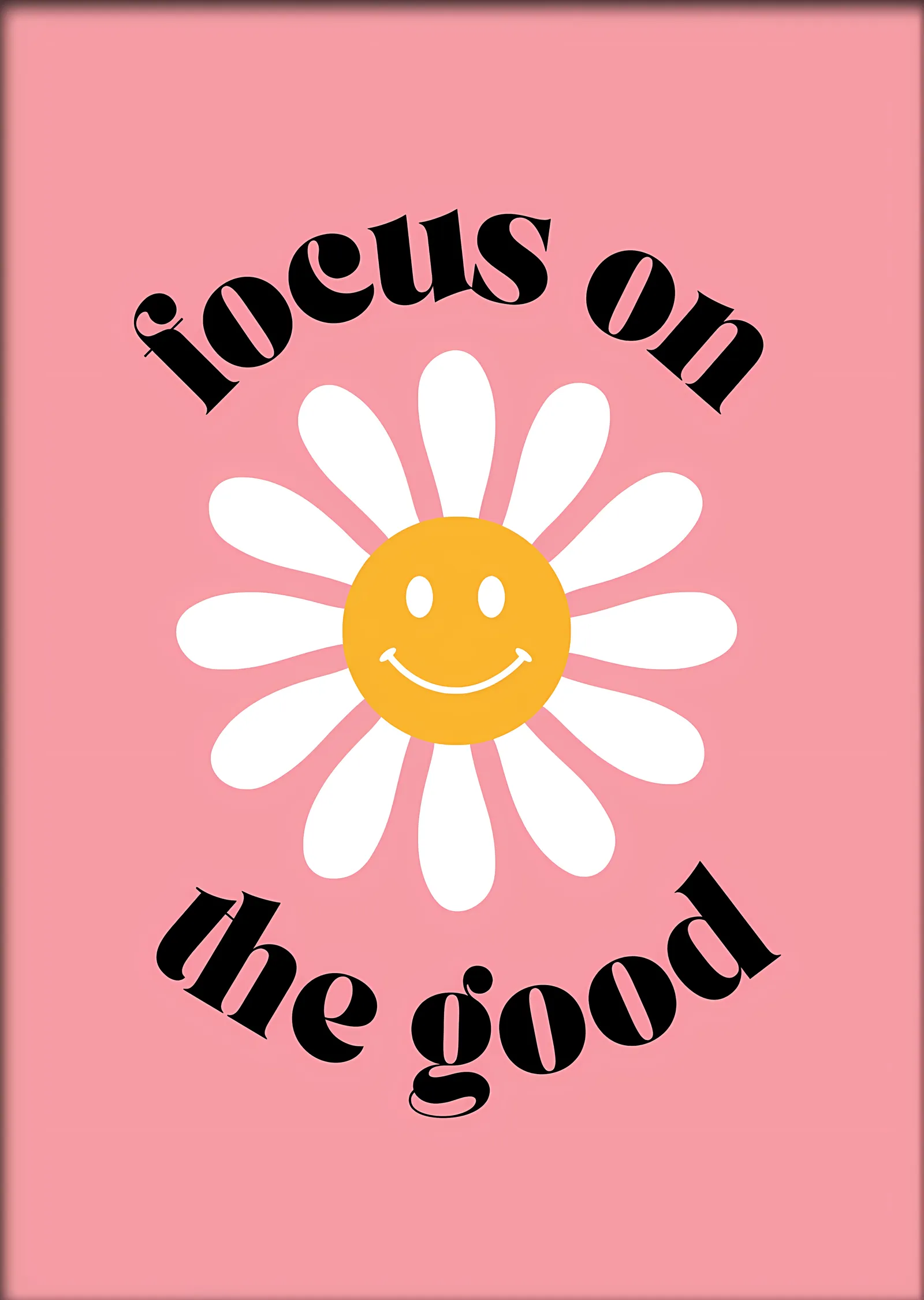 Focus On The Good Papatya metal tablo
