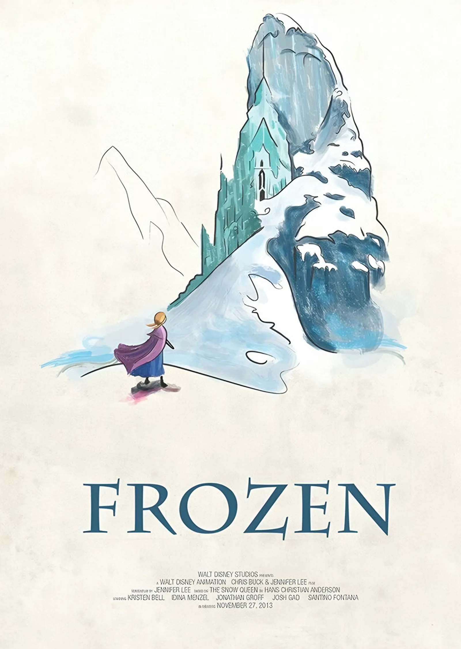Frozen - Buz Dağı metal tablo