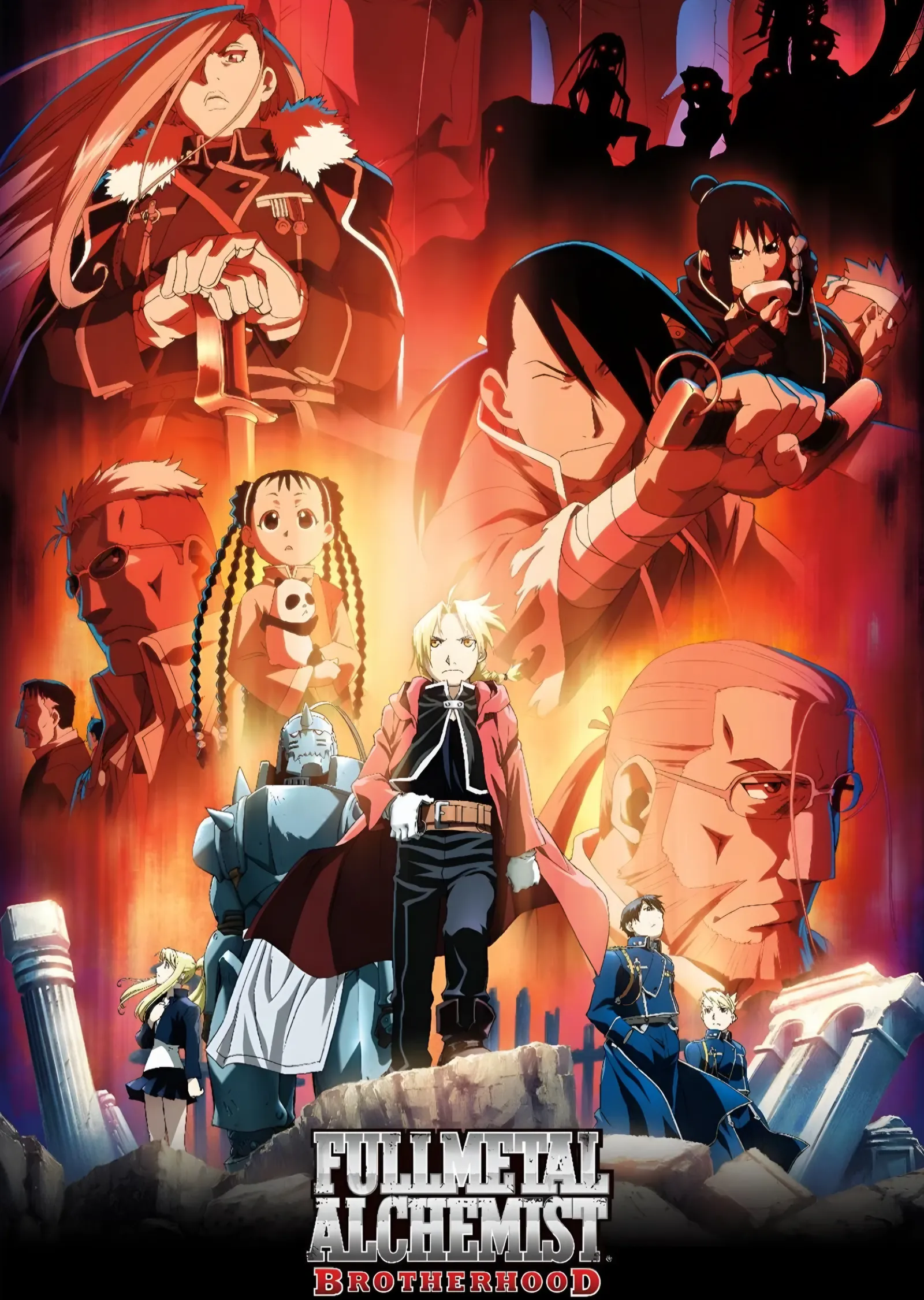 Fullmetal Alchemist Brotherhood: Kadro Afişi metal tablo