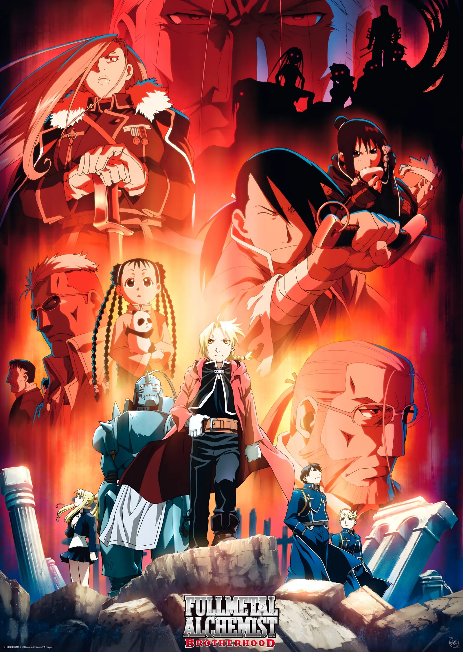 Fullmetal Alchemist Brotherhood: Key Art metal tablo