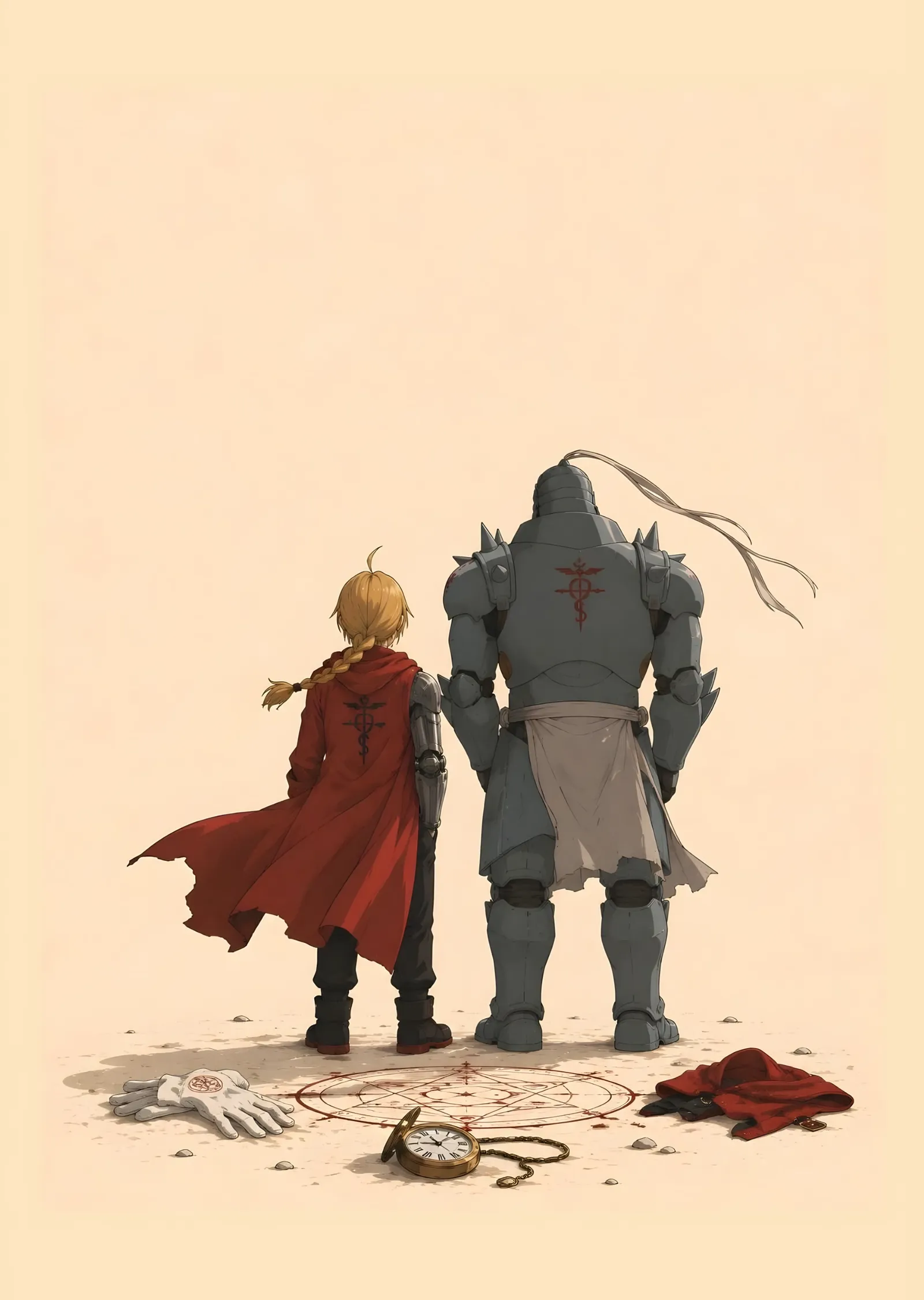Fullmetal Alchemist: Kardeşlerin Sırtı metal tablo
