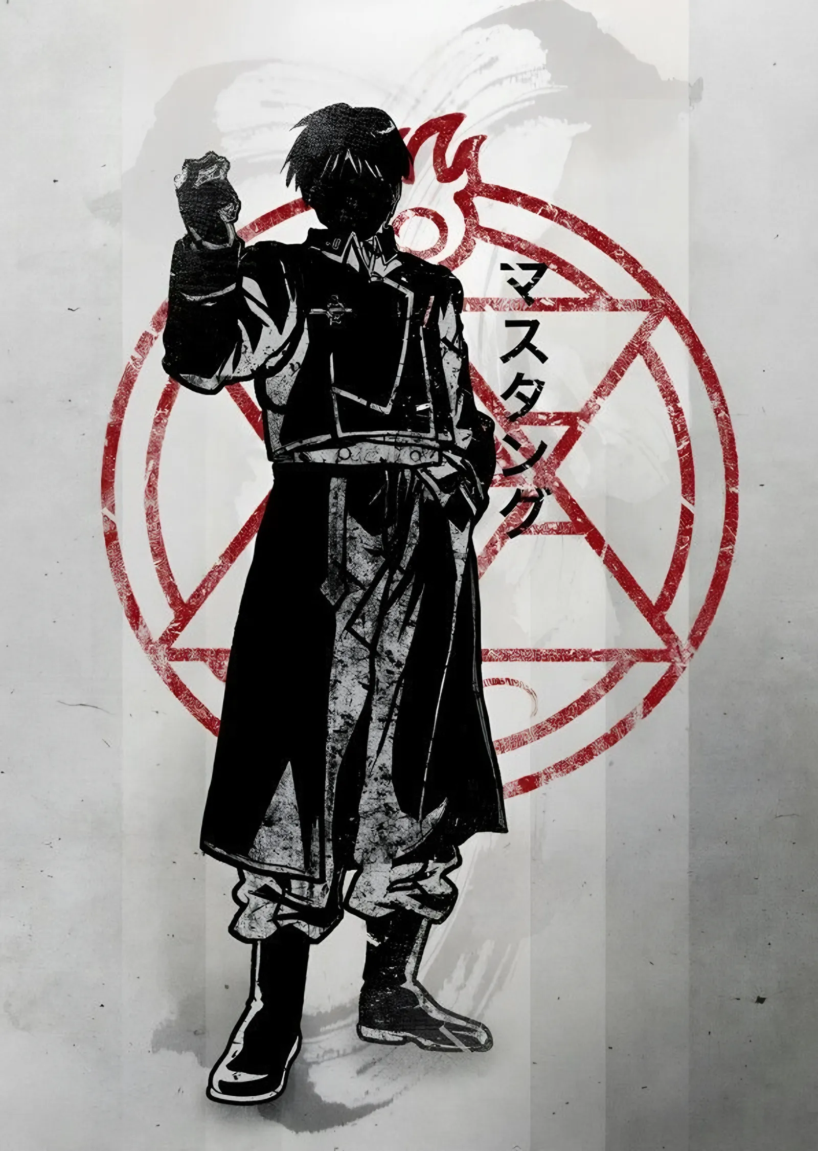 Fullmetal Alchemist: Mustang ve Kızıl Çember metal tablo