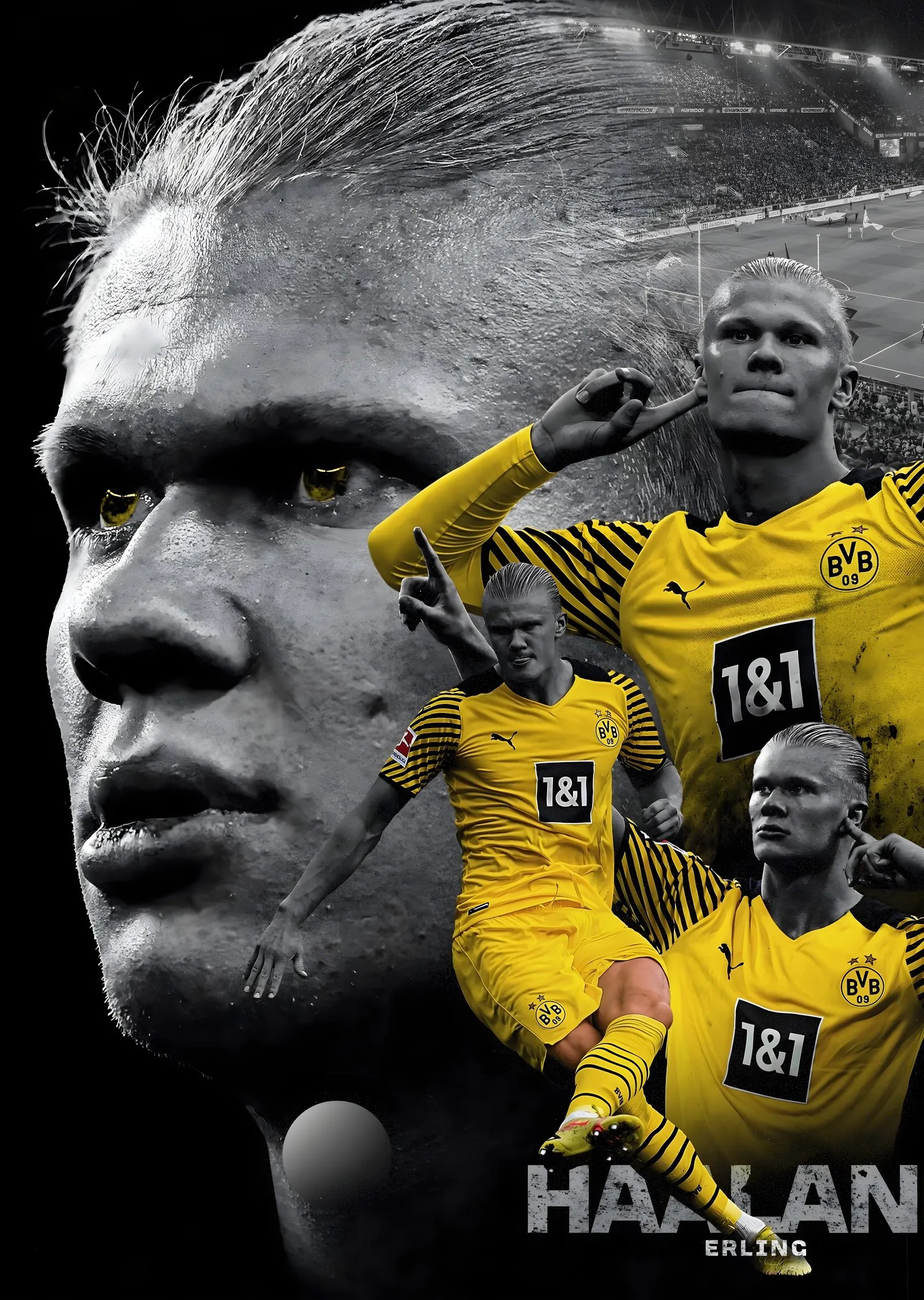 Futbolun Yıldızı: Erling Haaland metal tablo