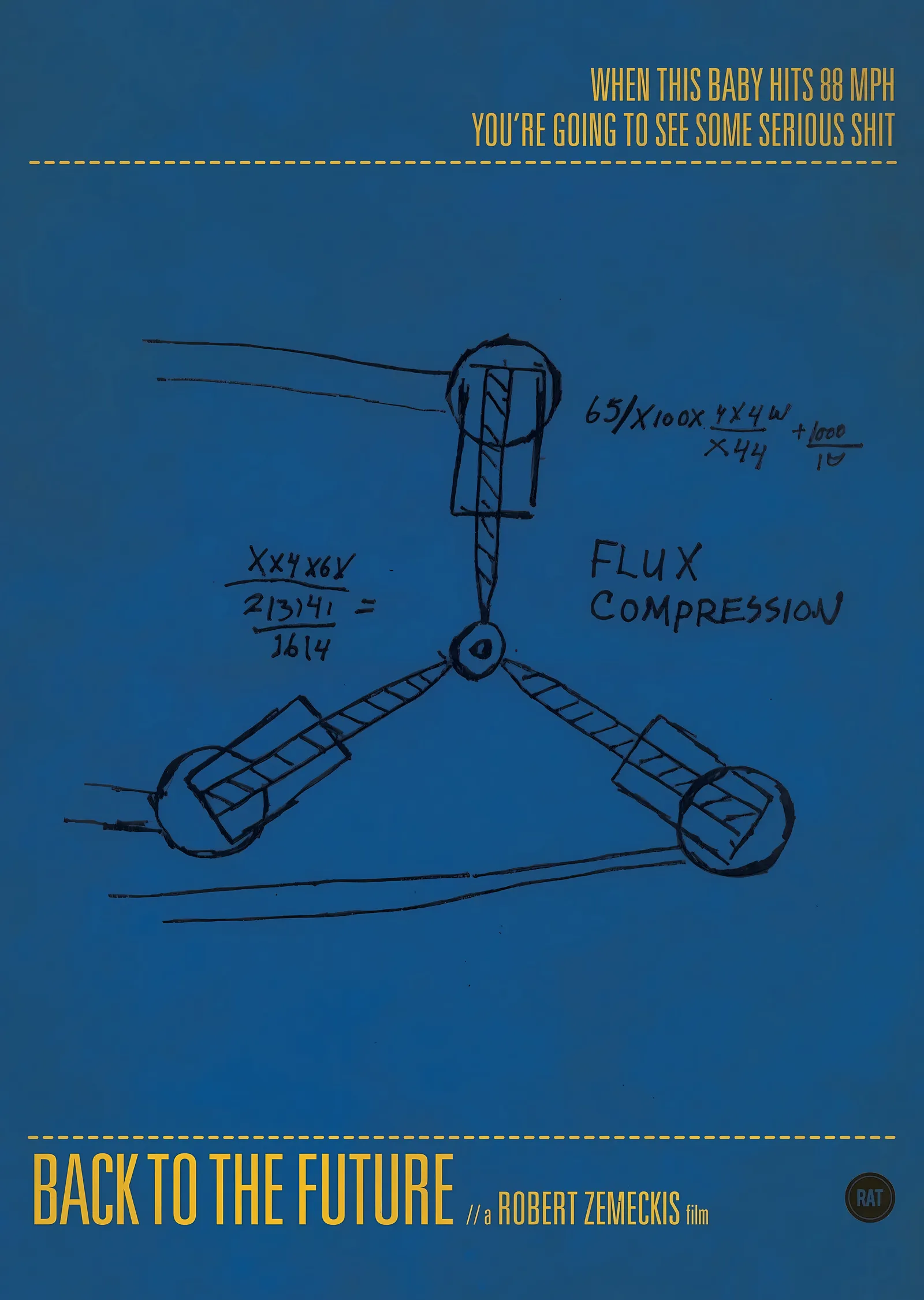 Back to the Future - Geleceğe Dönüş : Flux Capacitor metal tablo