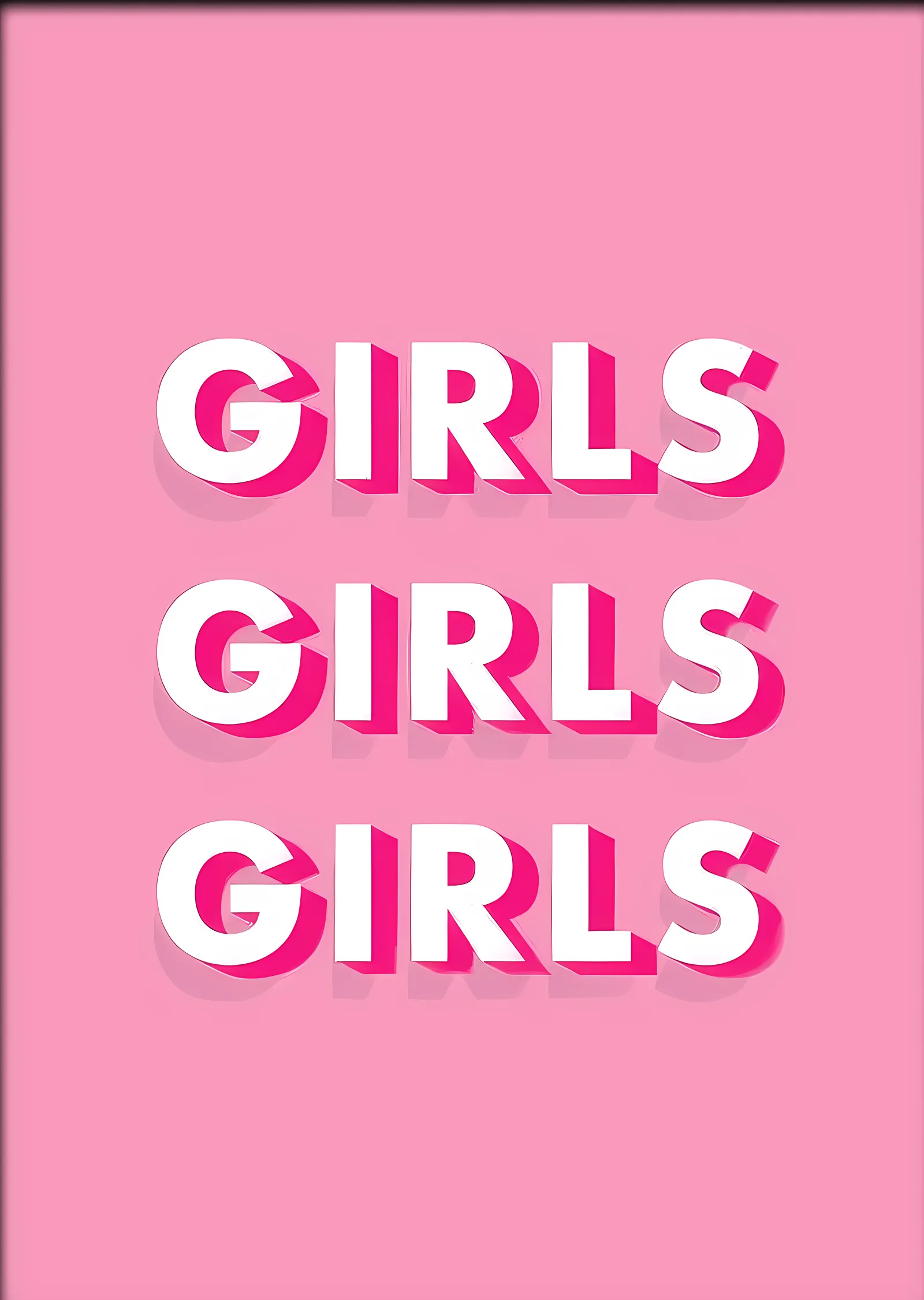 Girls Girls Girls metal tablo
