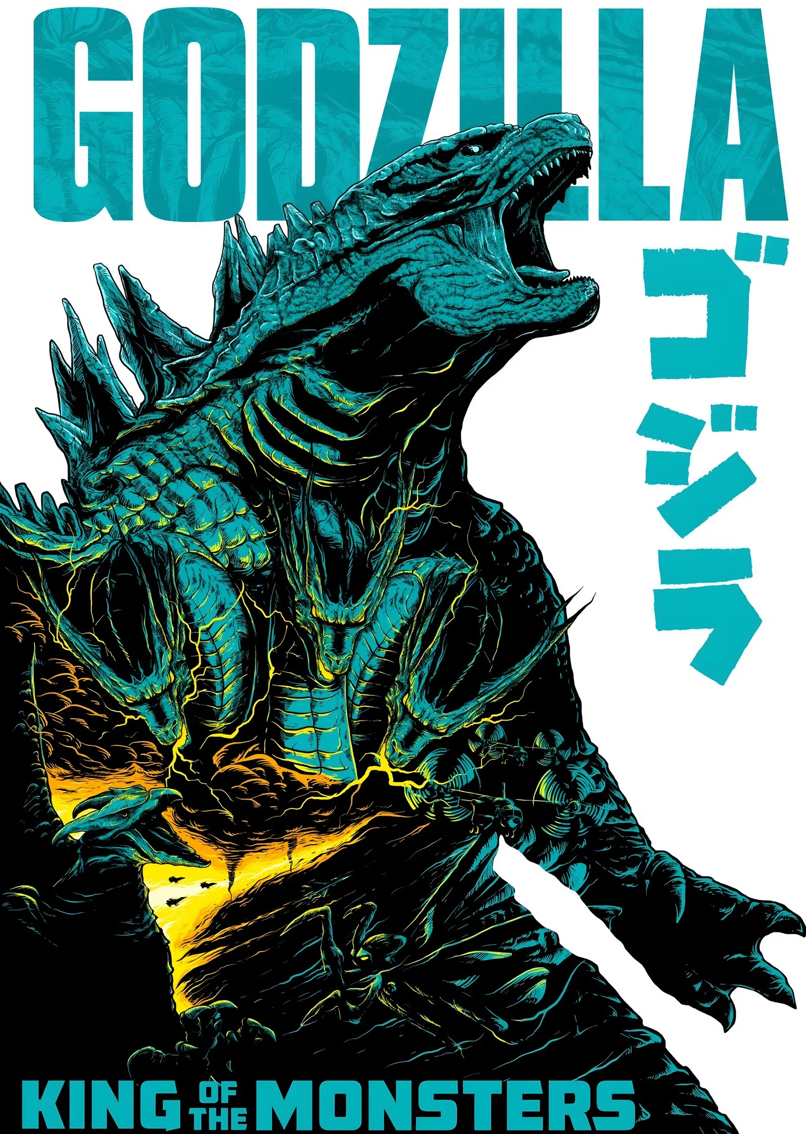 Godzilla - King of the Monsters metal tablo