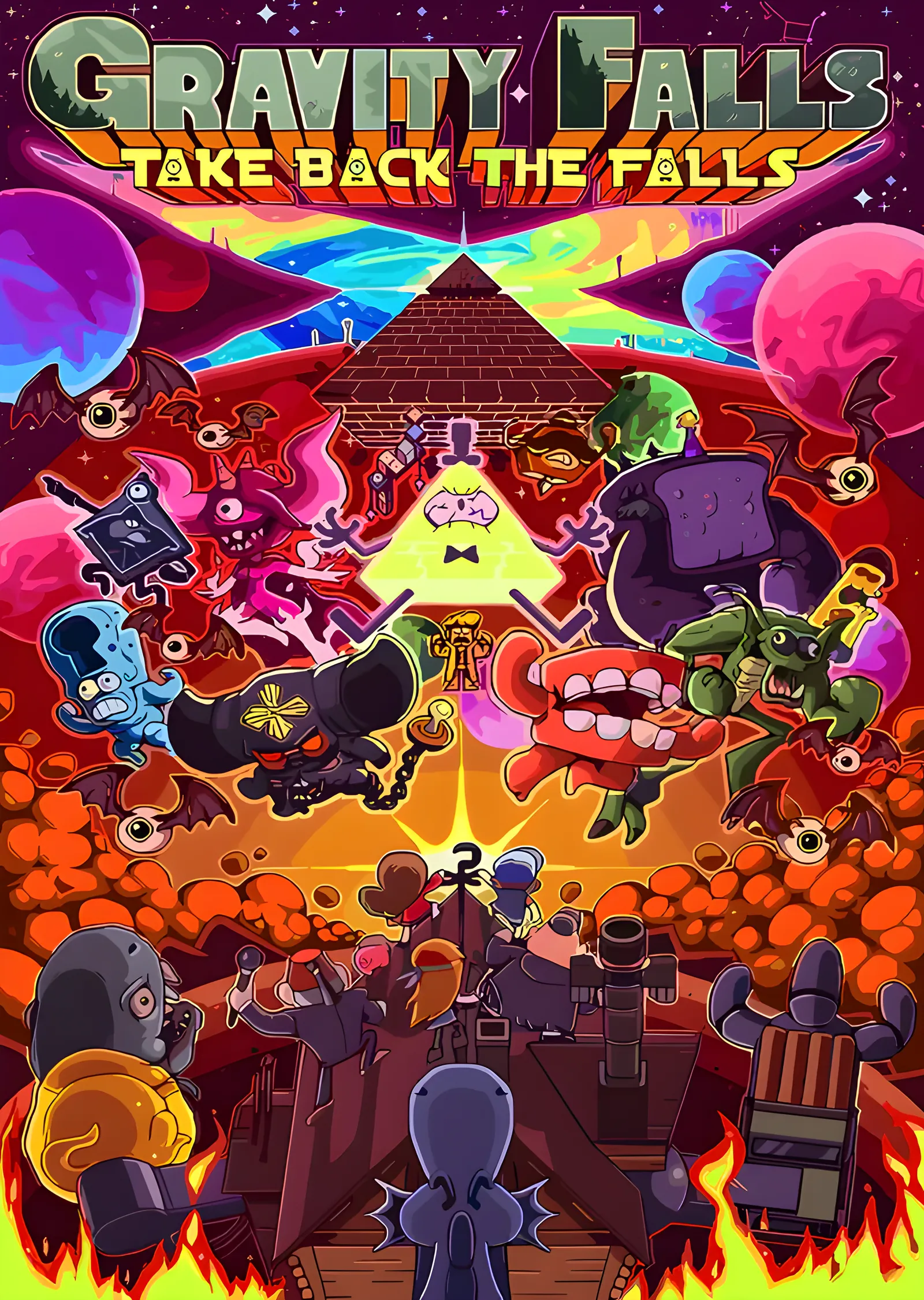 Gravity Falls - Take Back the Falls metal tablo