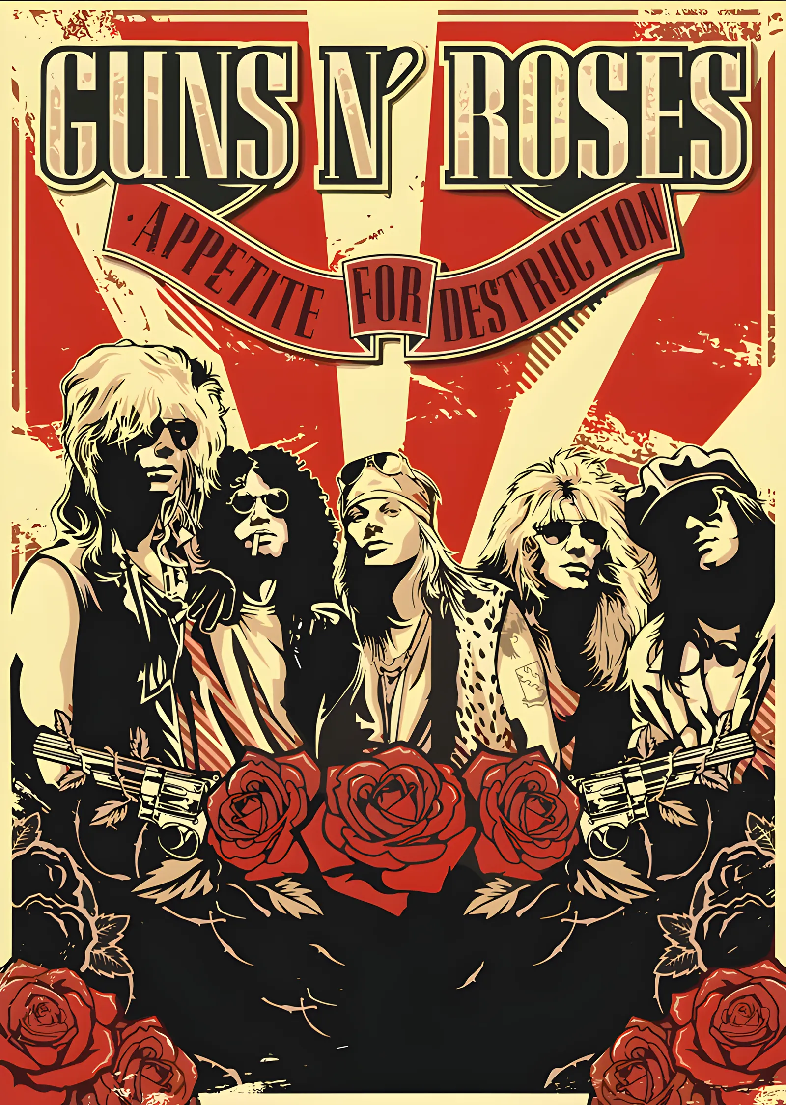 Guns N' Roses - Appetite for Destruction metal tablo