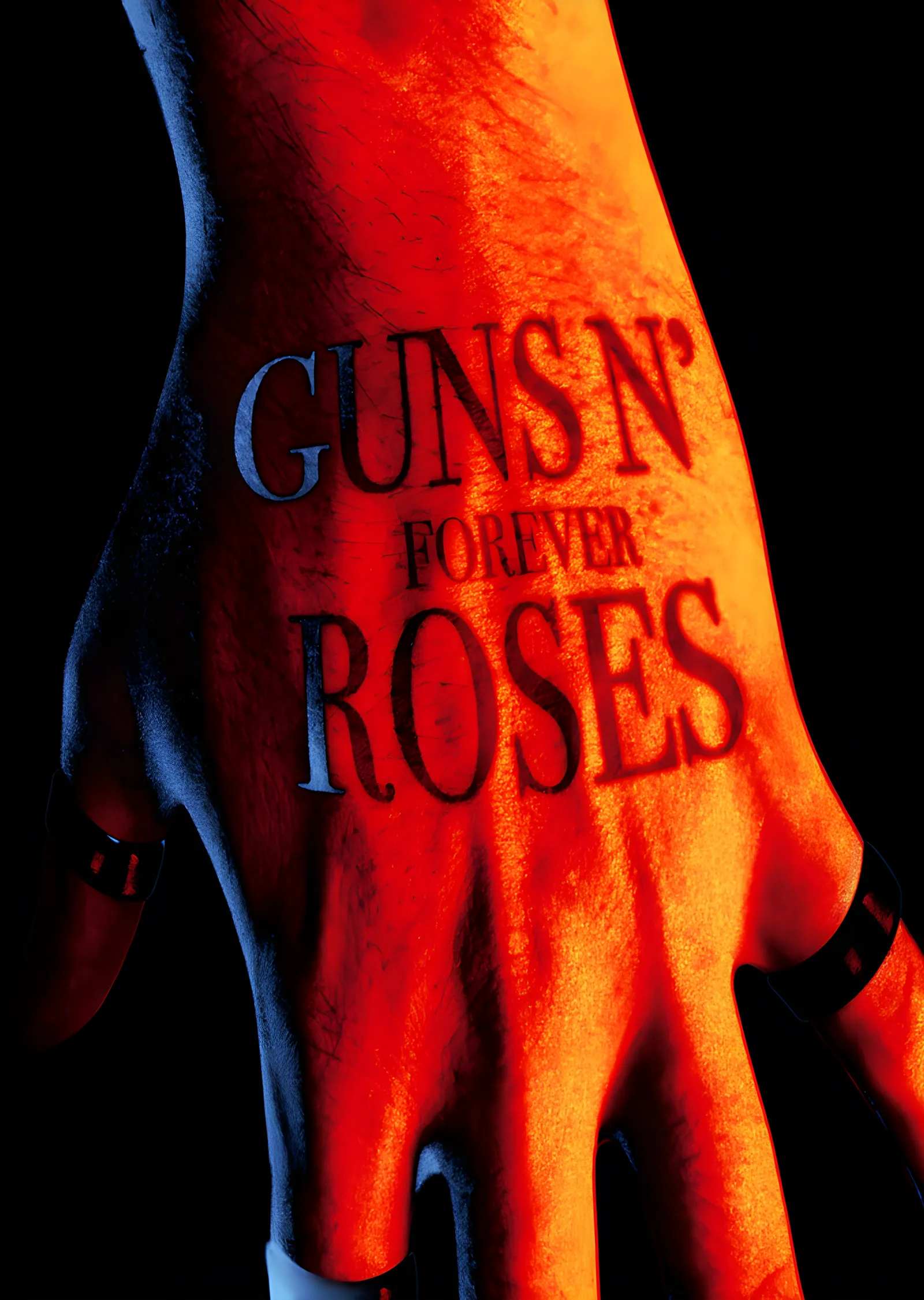 Guns N' Roses - Forever Roses Dövmesi metal tablo