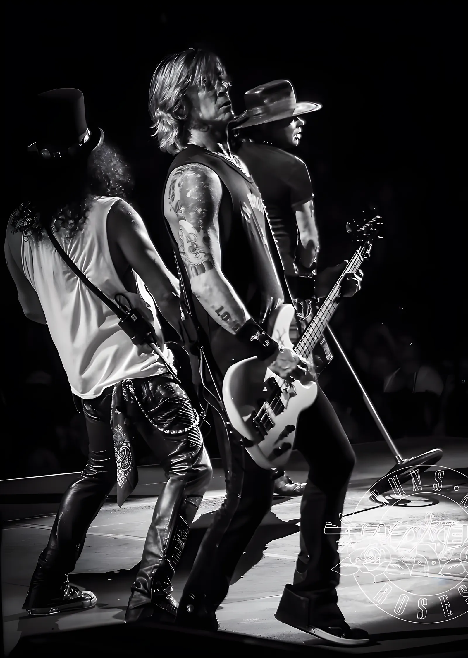 Guns N' Roses - Sahnede metal tablo