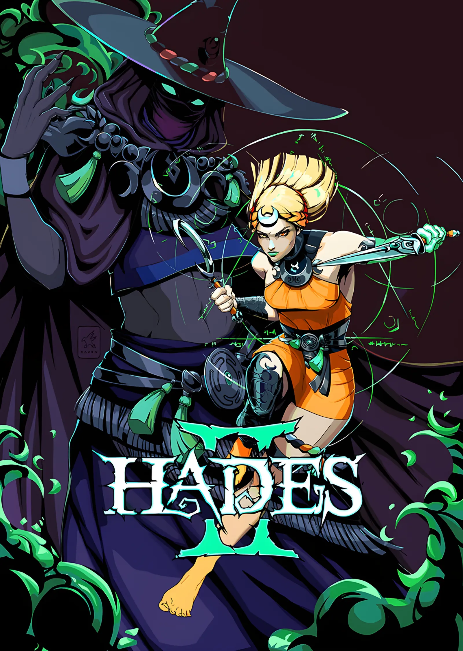 Hades II Şapkalı Melinoe metal tablo