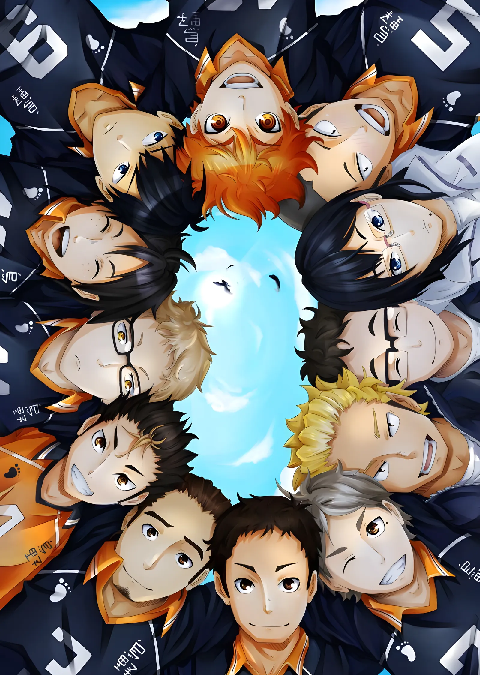 Haikyu!! Karasuno Takım Halkası metal tablo