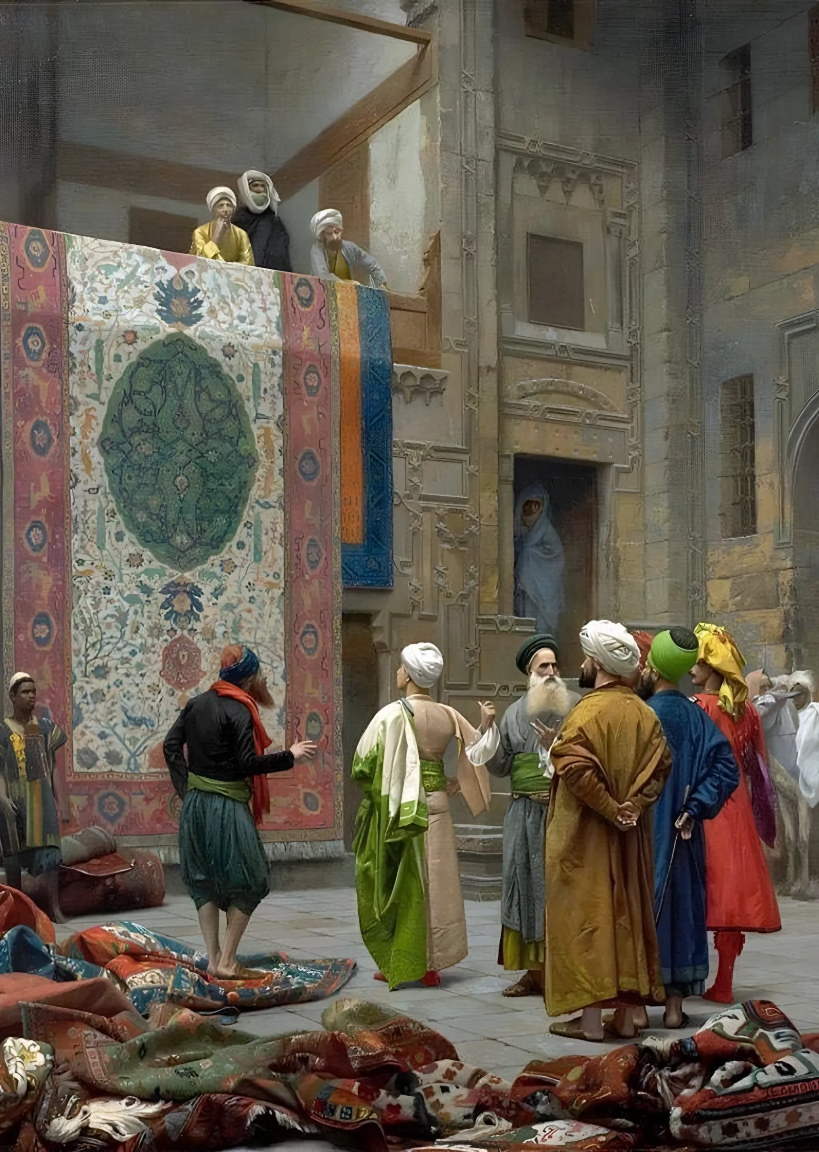 Halı Satıcısı - Jean-Leon Gerome metal tablo