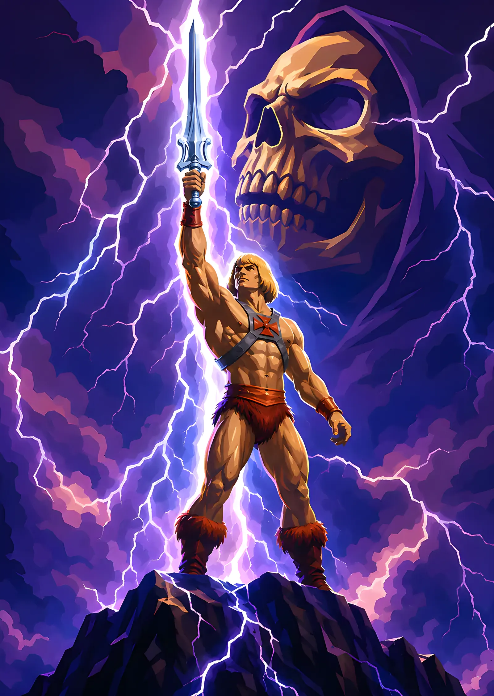 He-Man - Şimşek metal tablo
