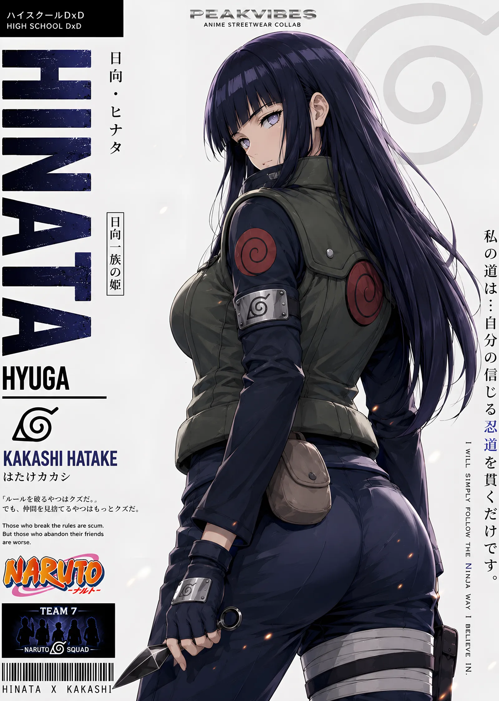 Hinata Hyuga - Naruto metal tablo