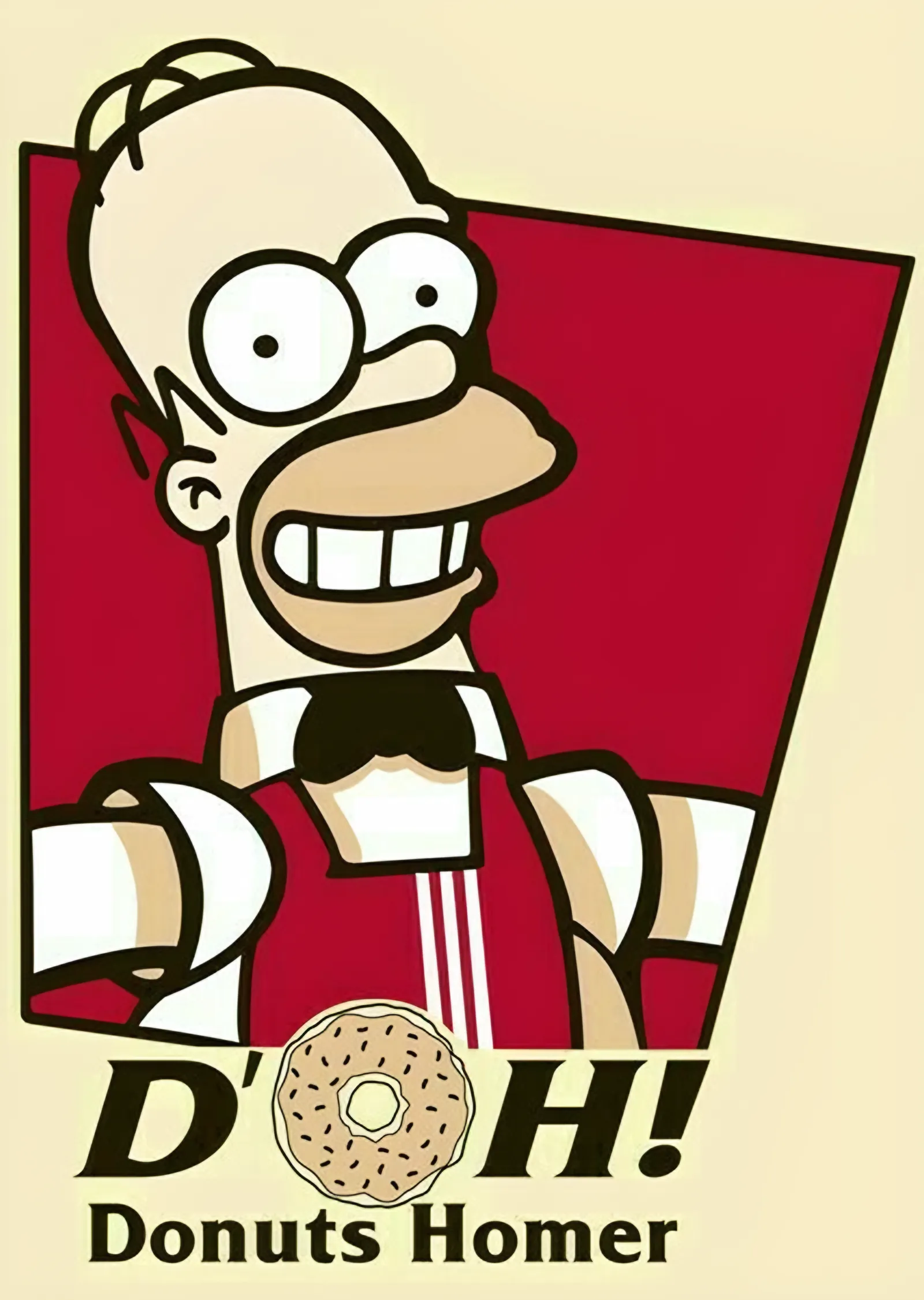 Homer Simpson - D'oh Donuts metal tablo