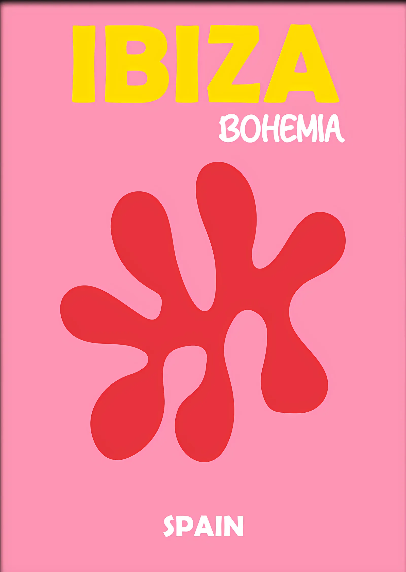Ibiza Bohemia İspanya metal tablo