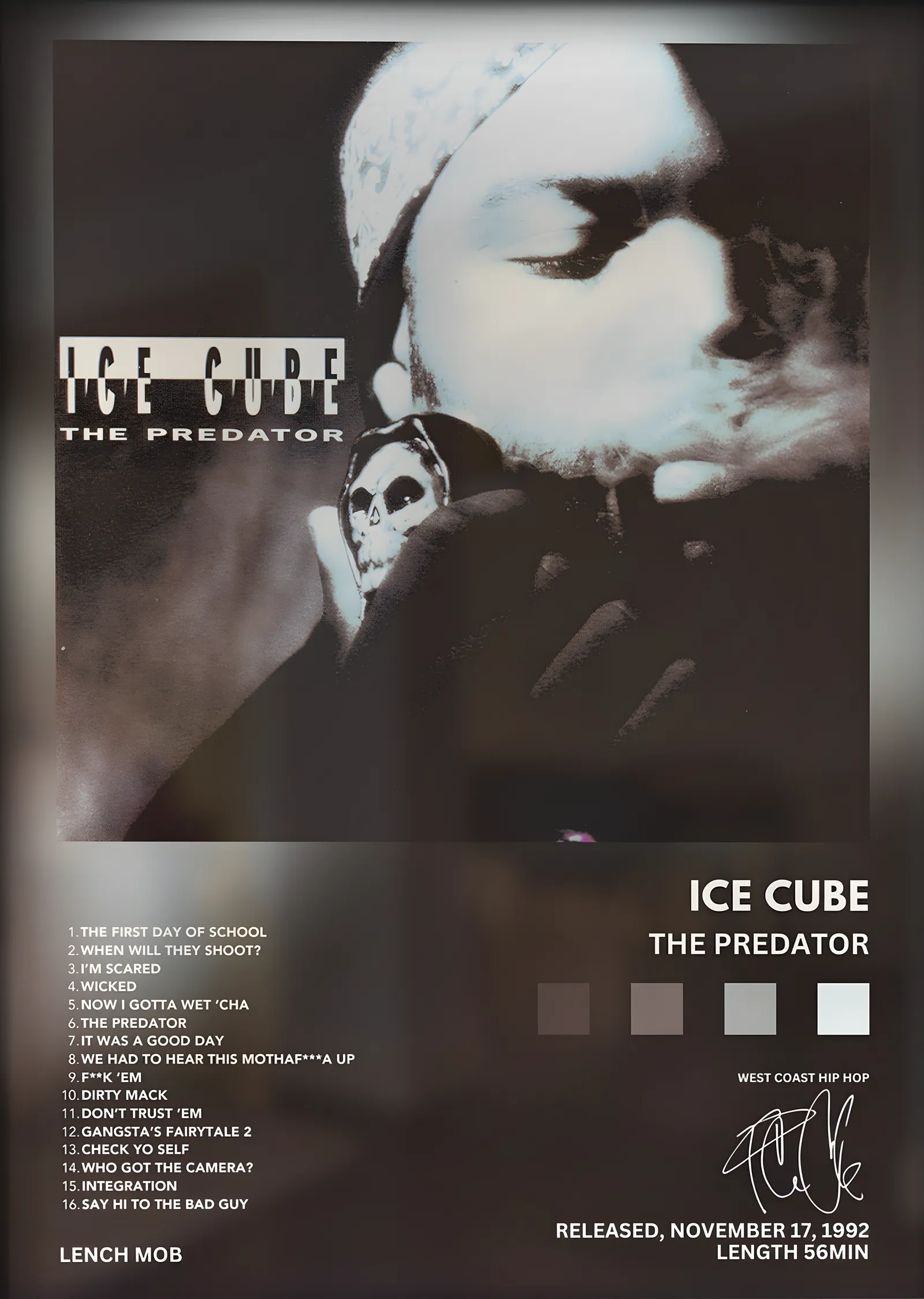 Ice Cube: The Predator metal tablo