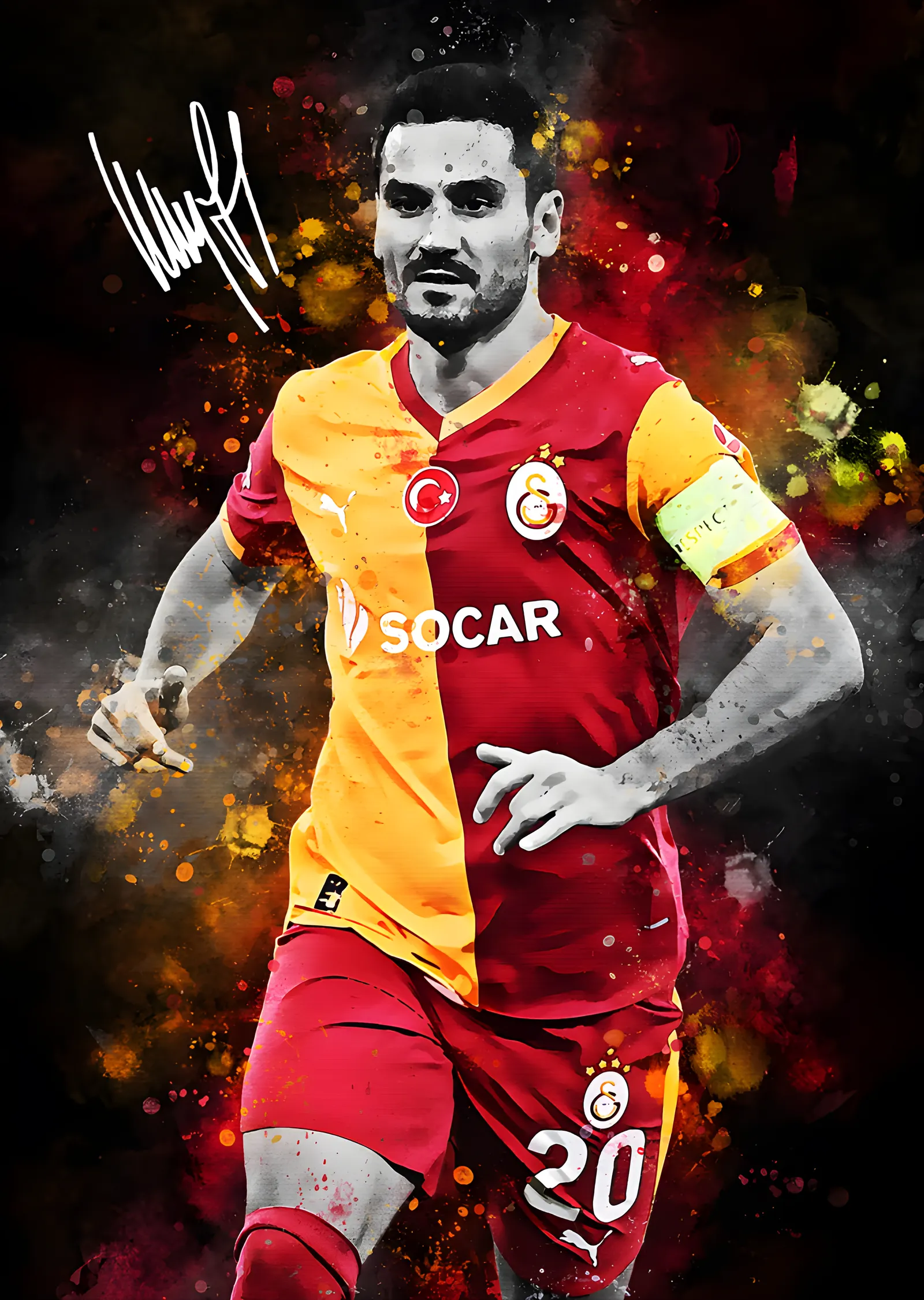 İlkay Gündoğan - Galatasaray metal tablo