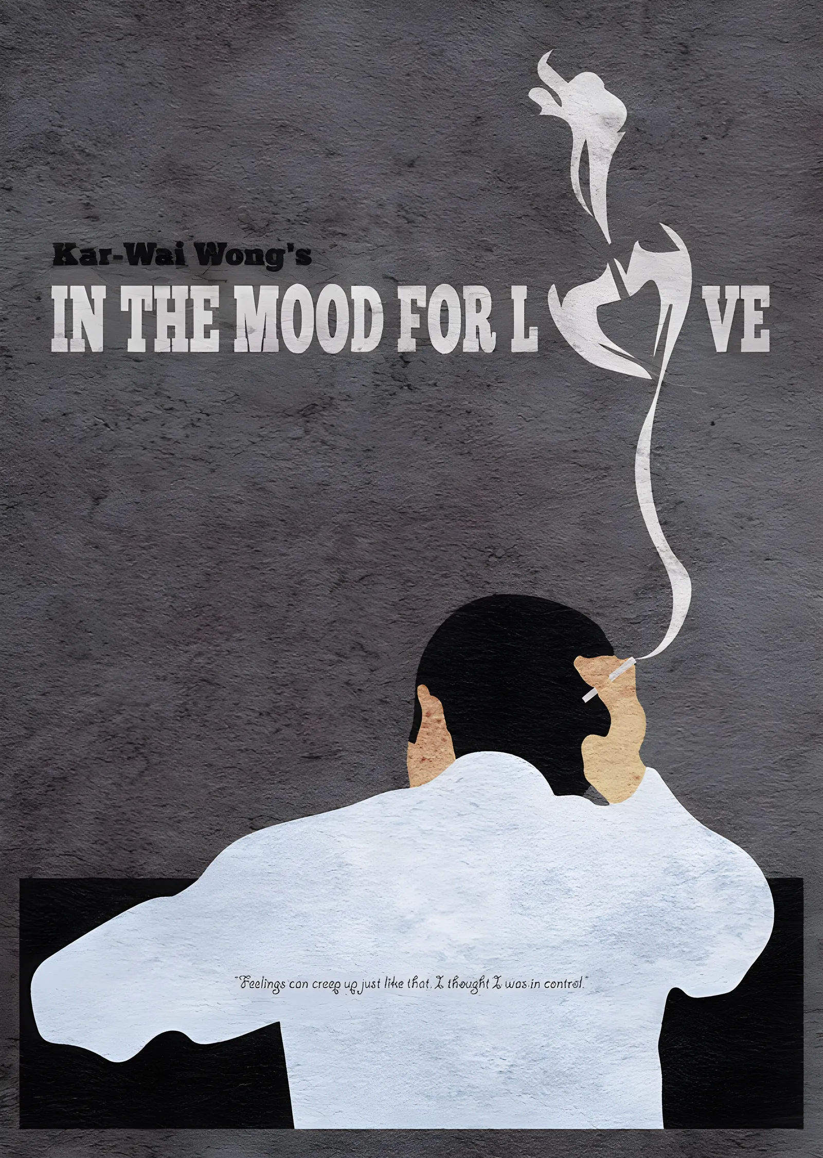 In the Mood for Love: Duman ve Sırt metal tablo