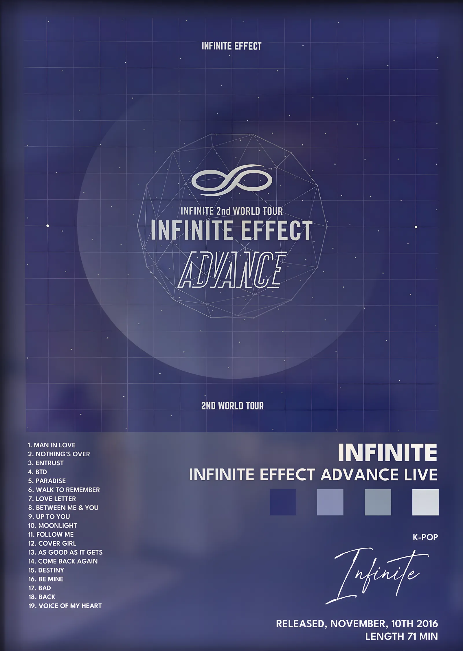Infinite: Infinite Effect Advance metal tablo
