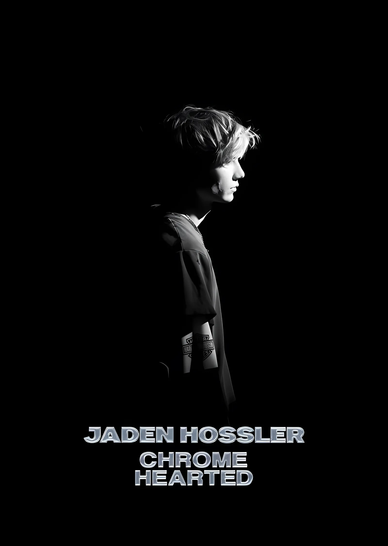 Jaden Hossler: Chrome Hearted metal tablo