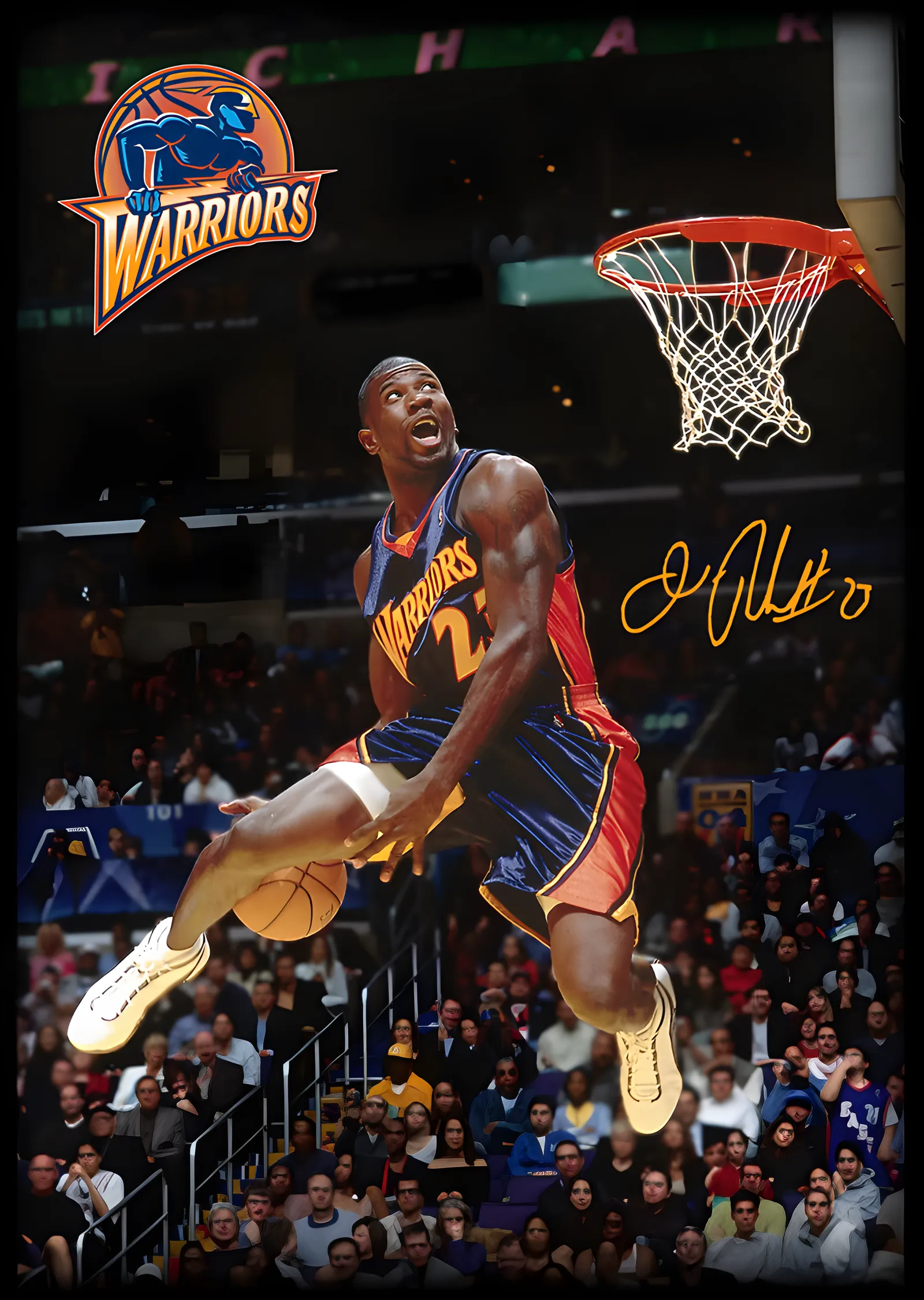 Jason Richardson - Golden State Warriors metal tablo