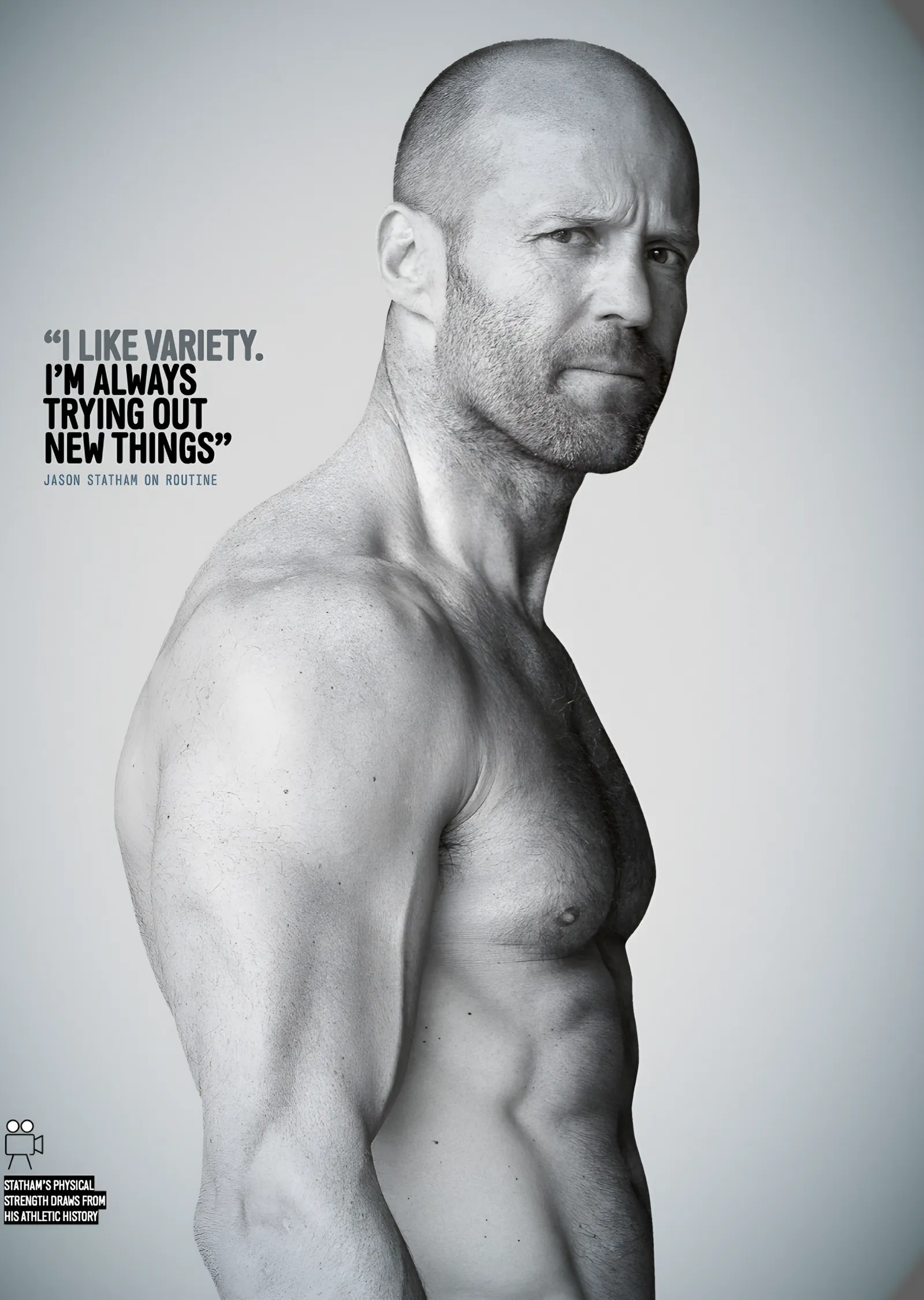 Jason Statham: I Like Variety metal tablo