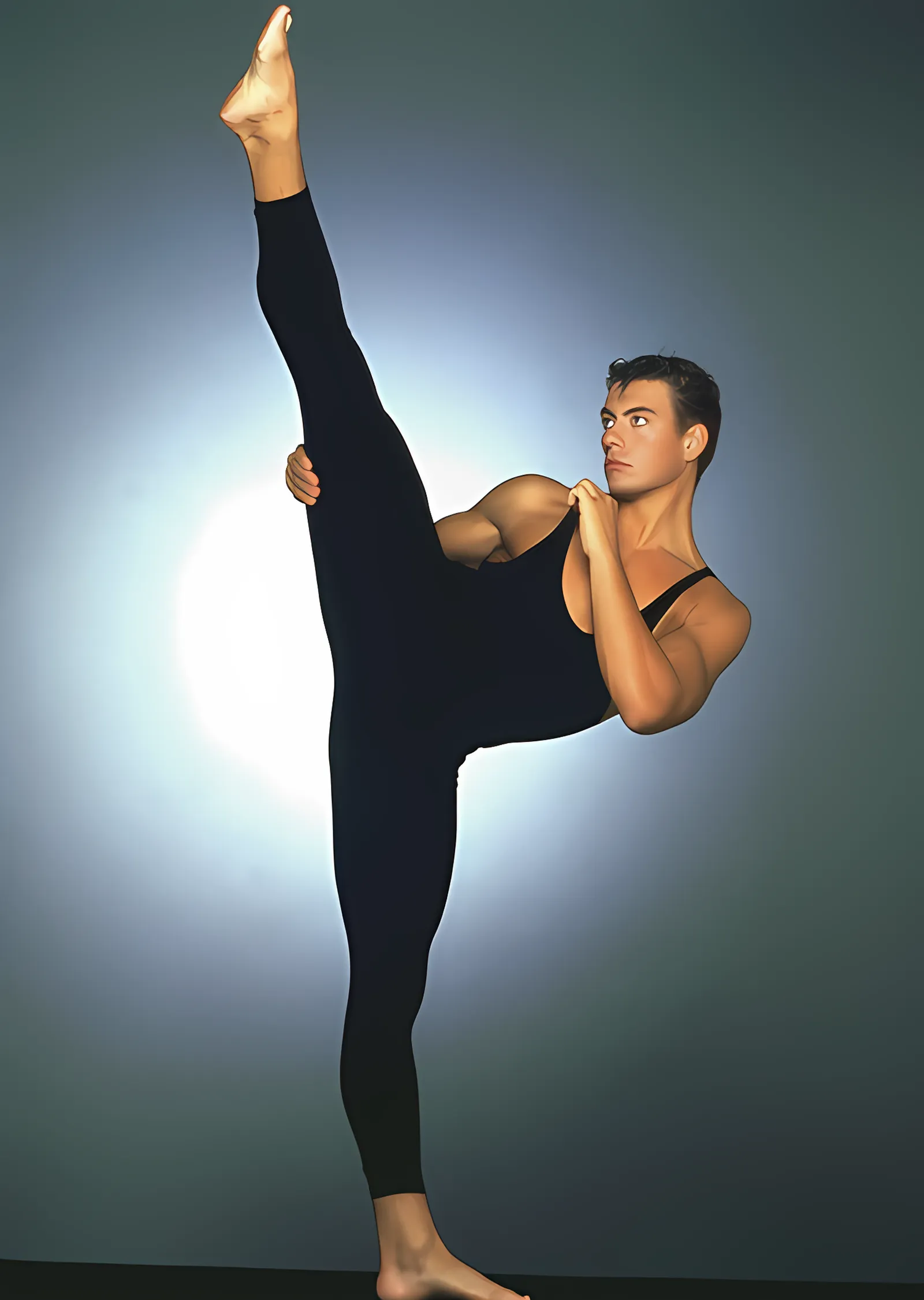 Jean-Claude Van Damme: Yüksek Tekme metal tablo