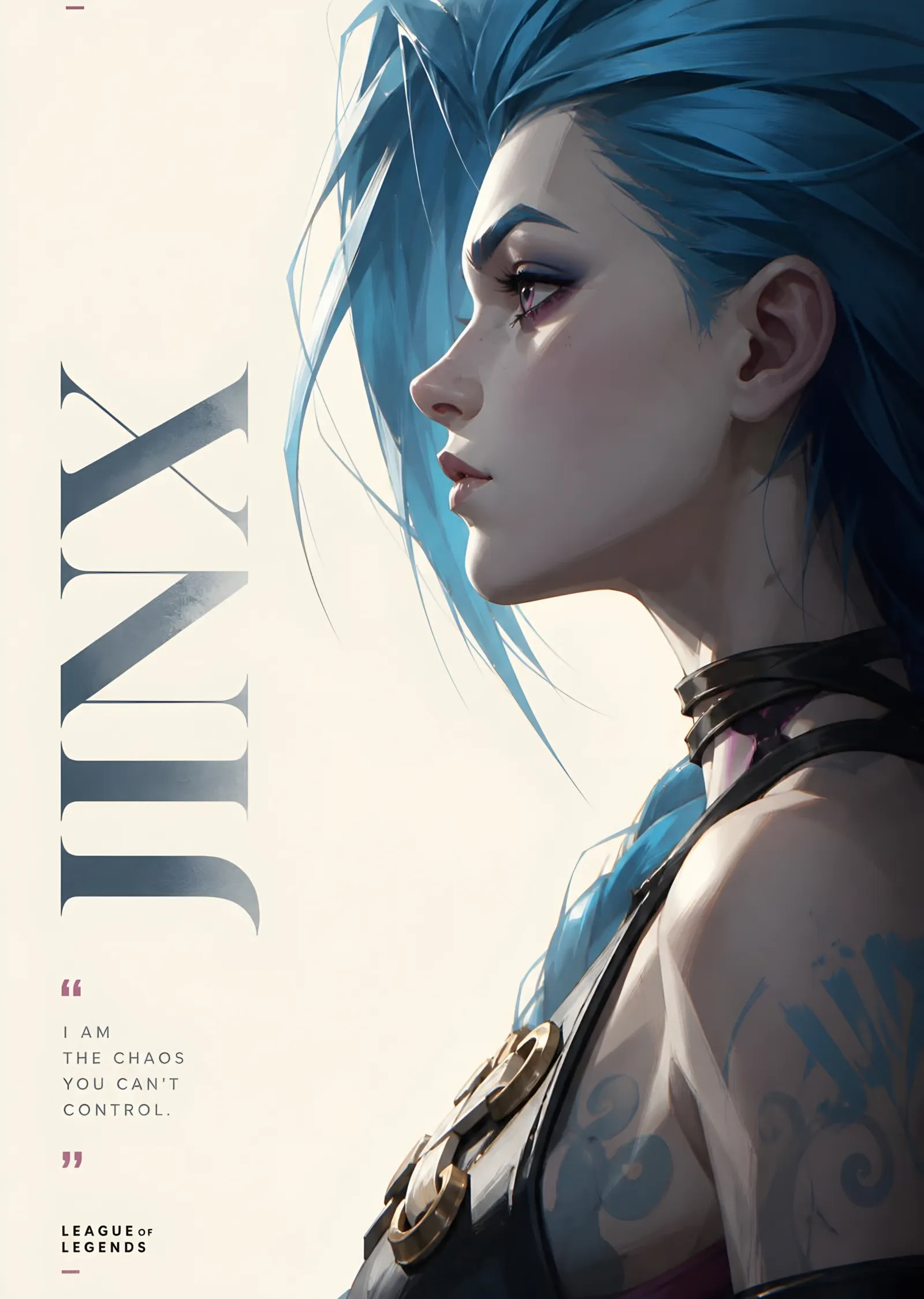 Jinx - I Am The Chaos metal tablo