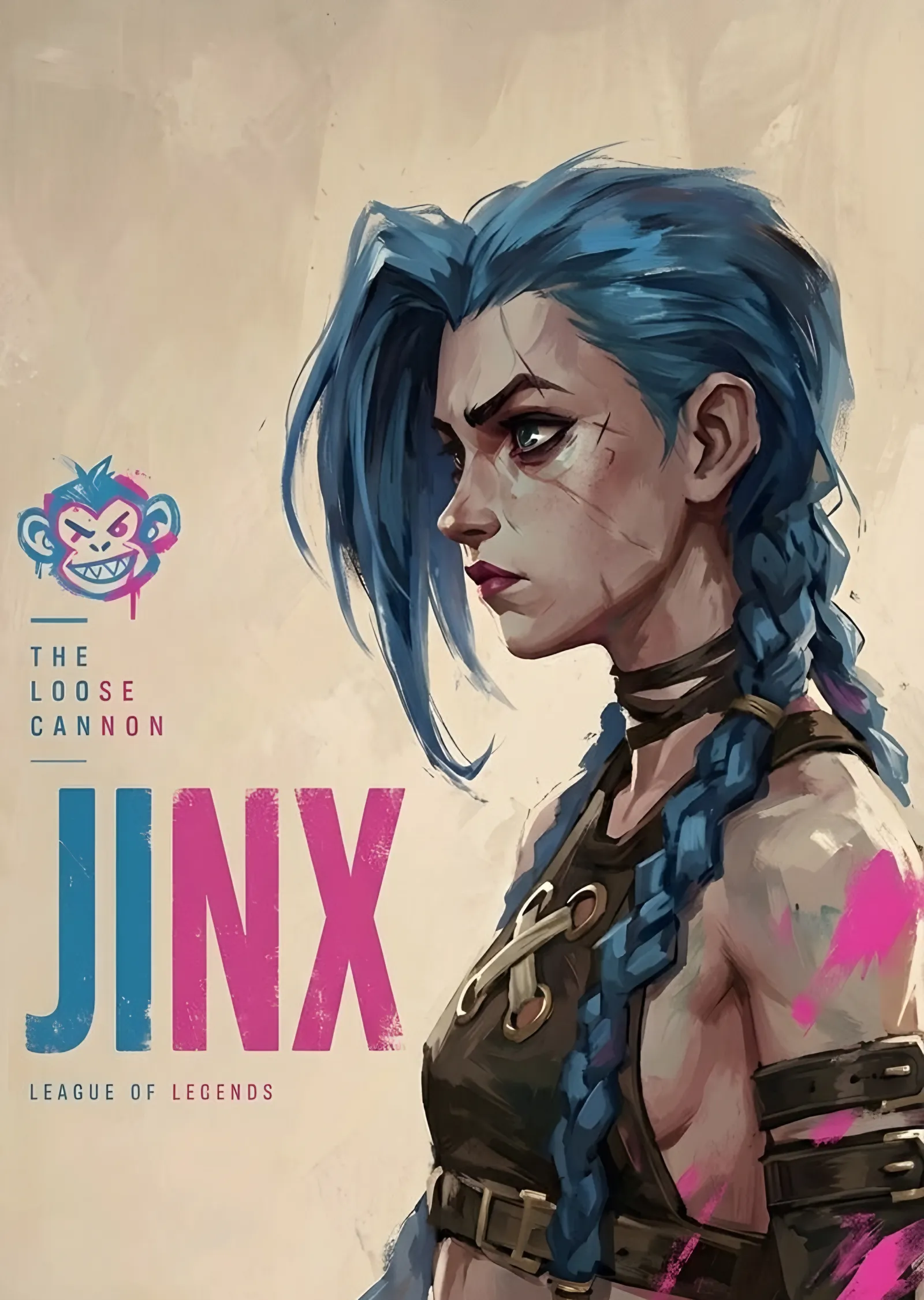 Jinx - The Loose Cannon metal tablo