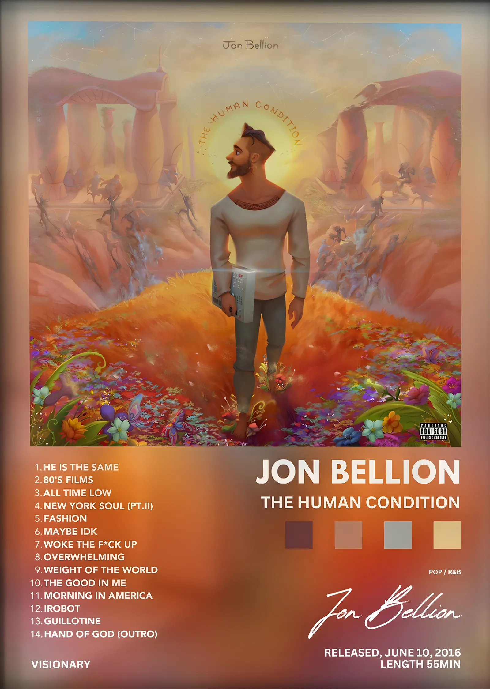 Jon Bellion: The Human Condition metal tablo