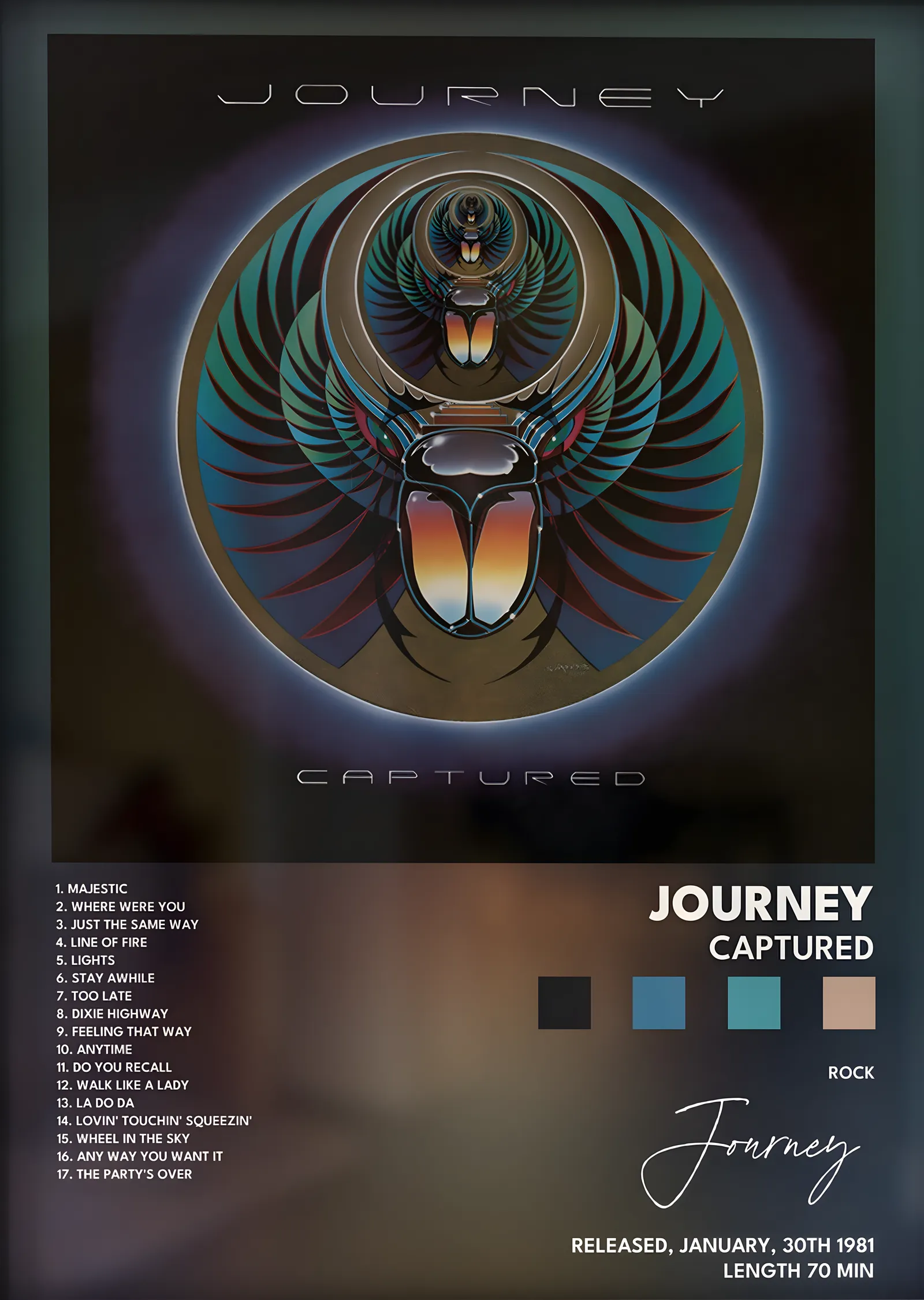 Journey: Captured metal tablo