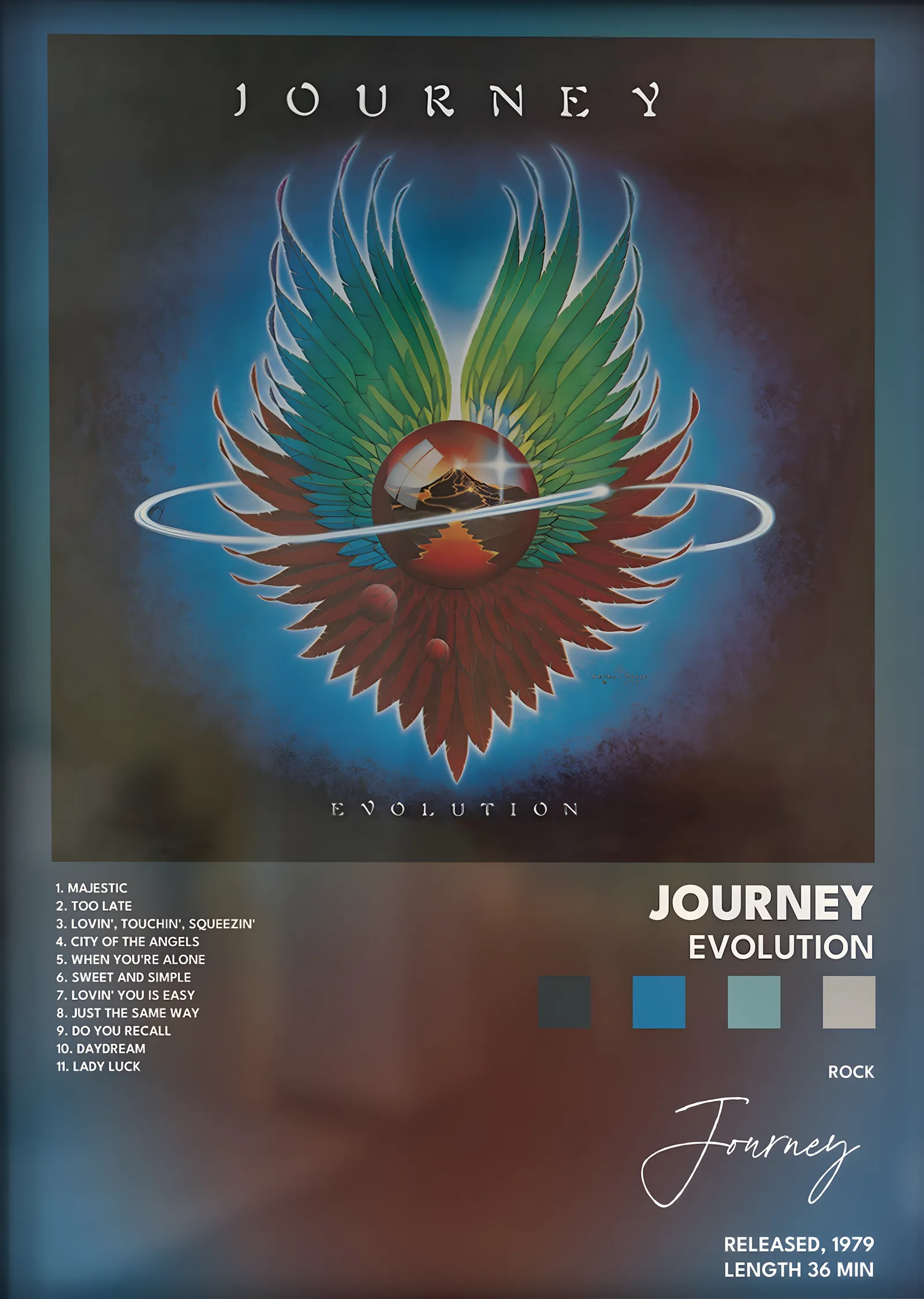 Journey: Evolution metal tablo