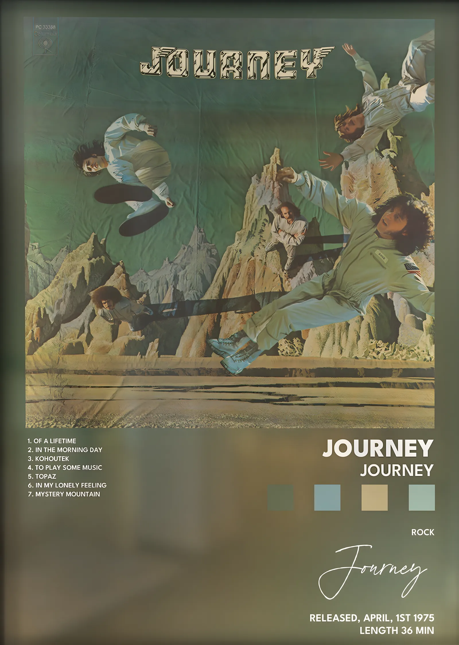 Journey: Journey metal tablo