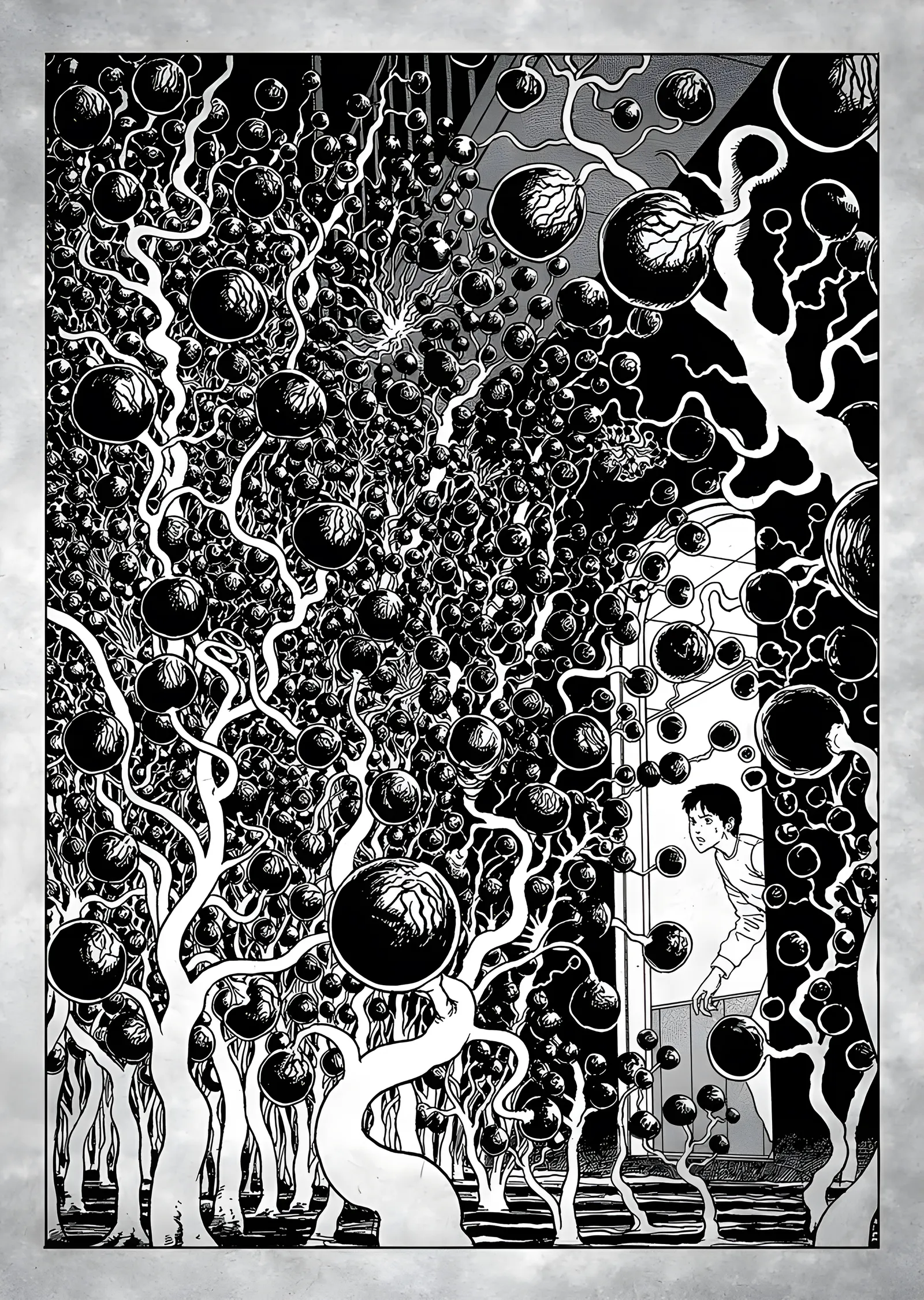 Junji Ito - Organik İstila metal tablo