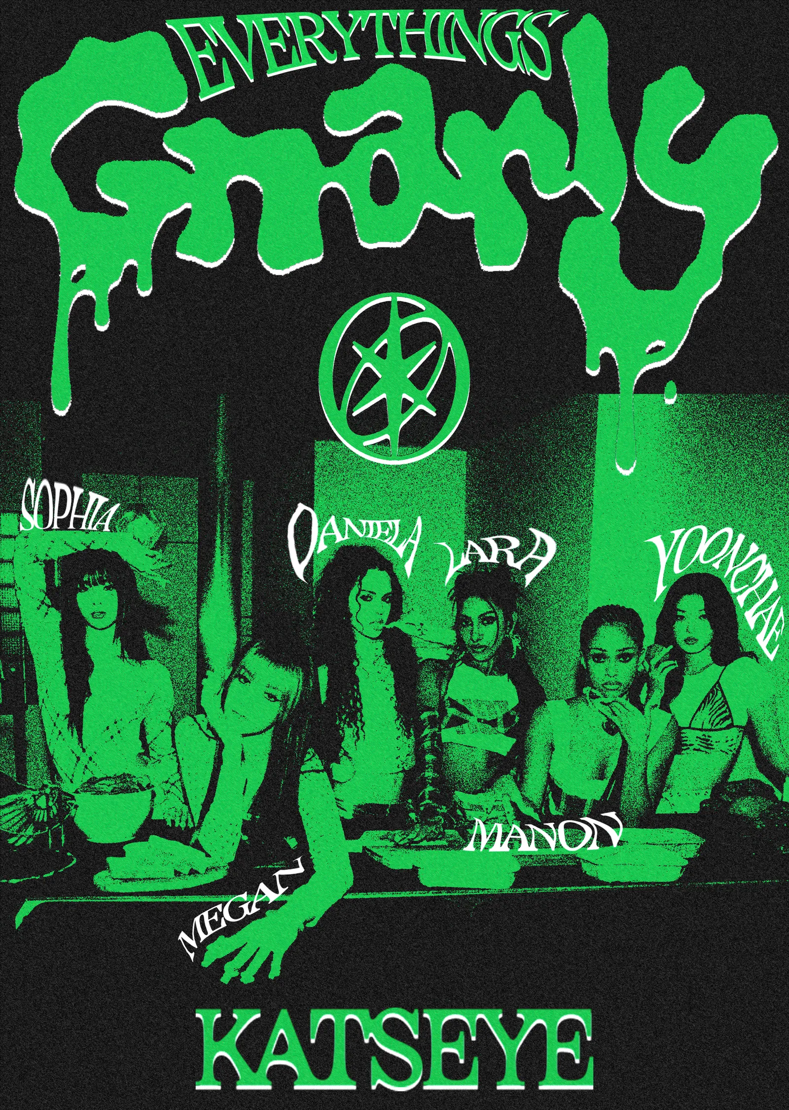 KATSEYE - Gnarly metal tablo