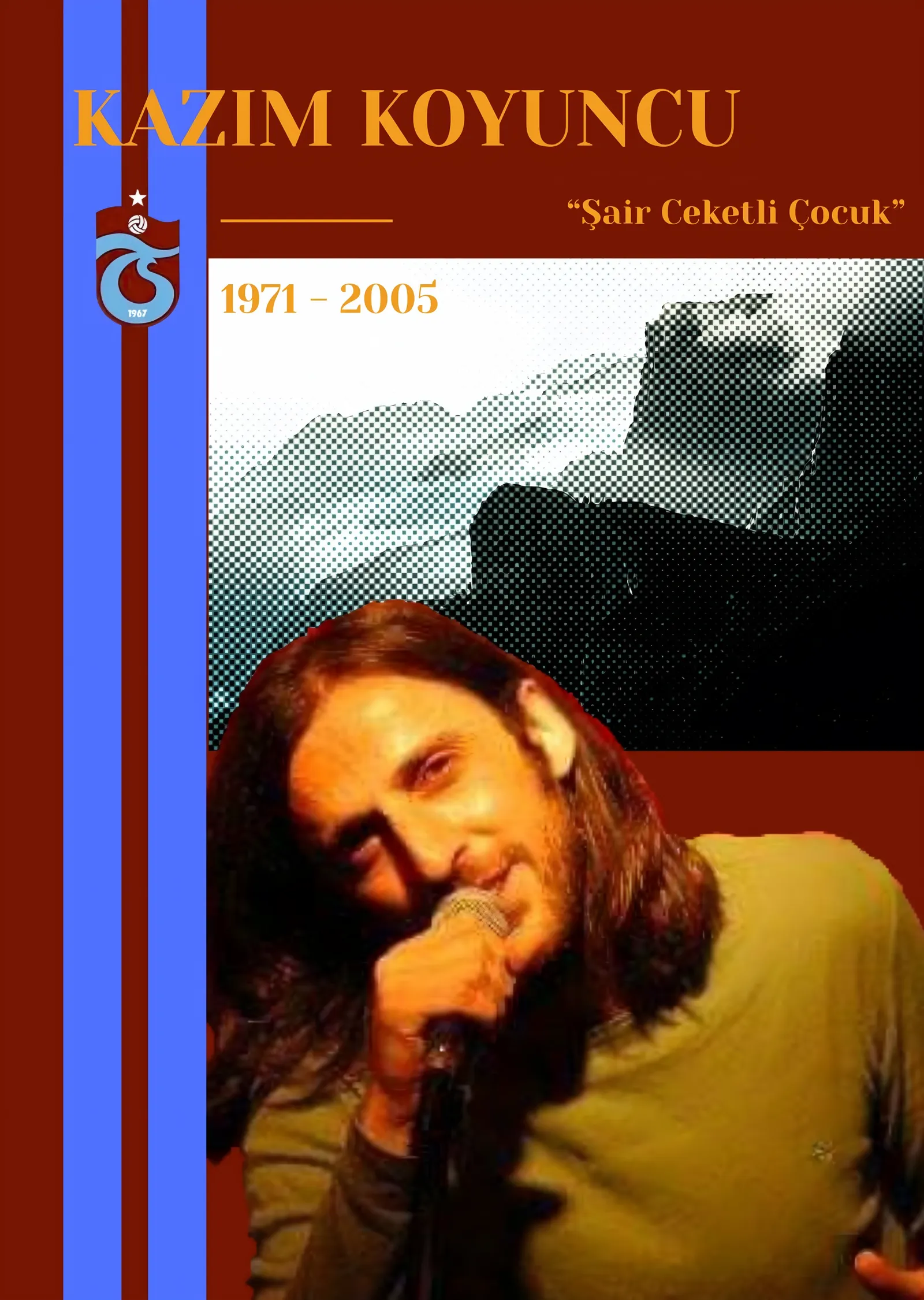 Kazım Koyuncu - Şair Ceketli Çocuk metal tablo